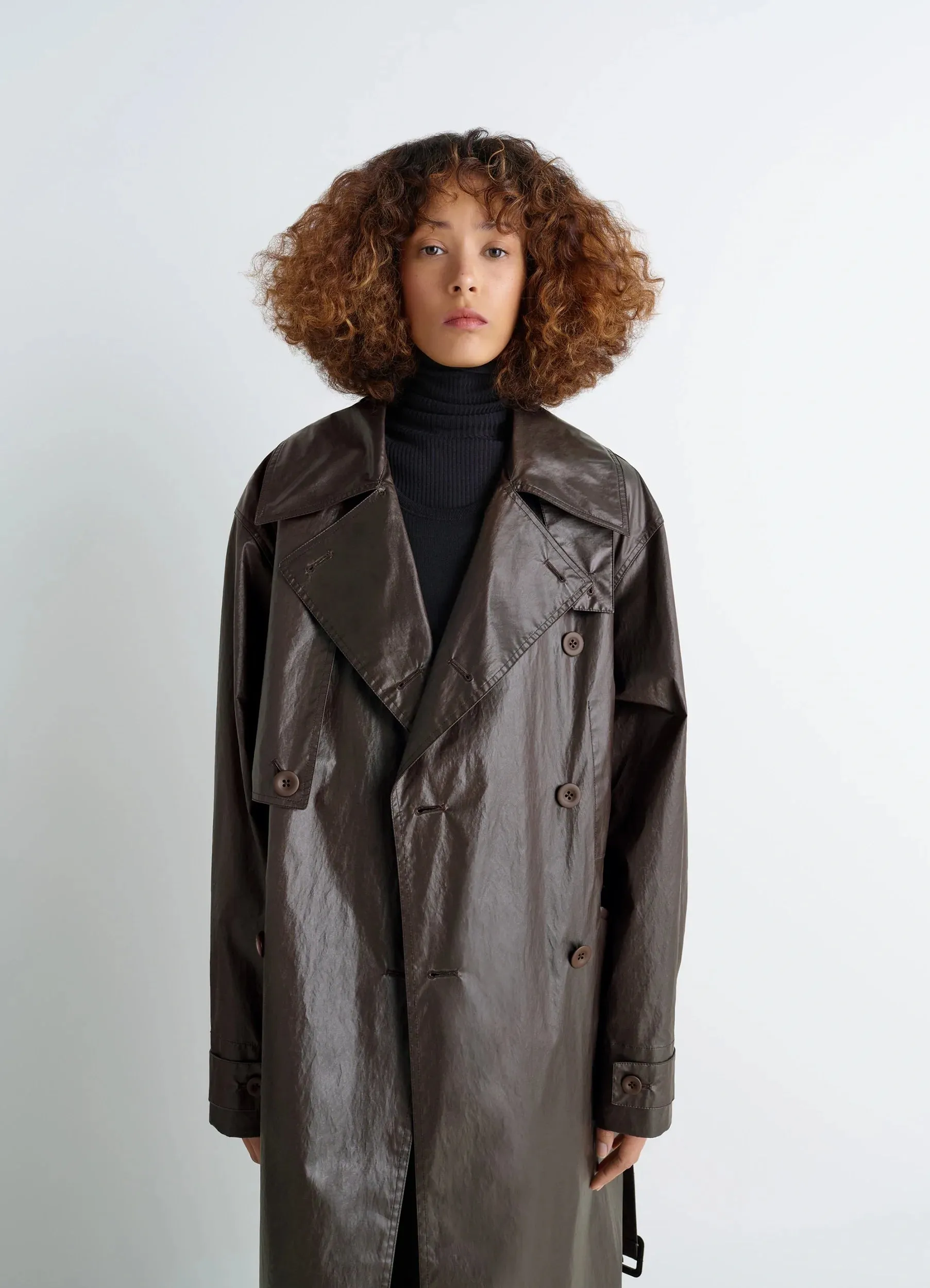 TRENCH COAT IN COATED COTTON sold by Lemaire product image thumbnail 4