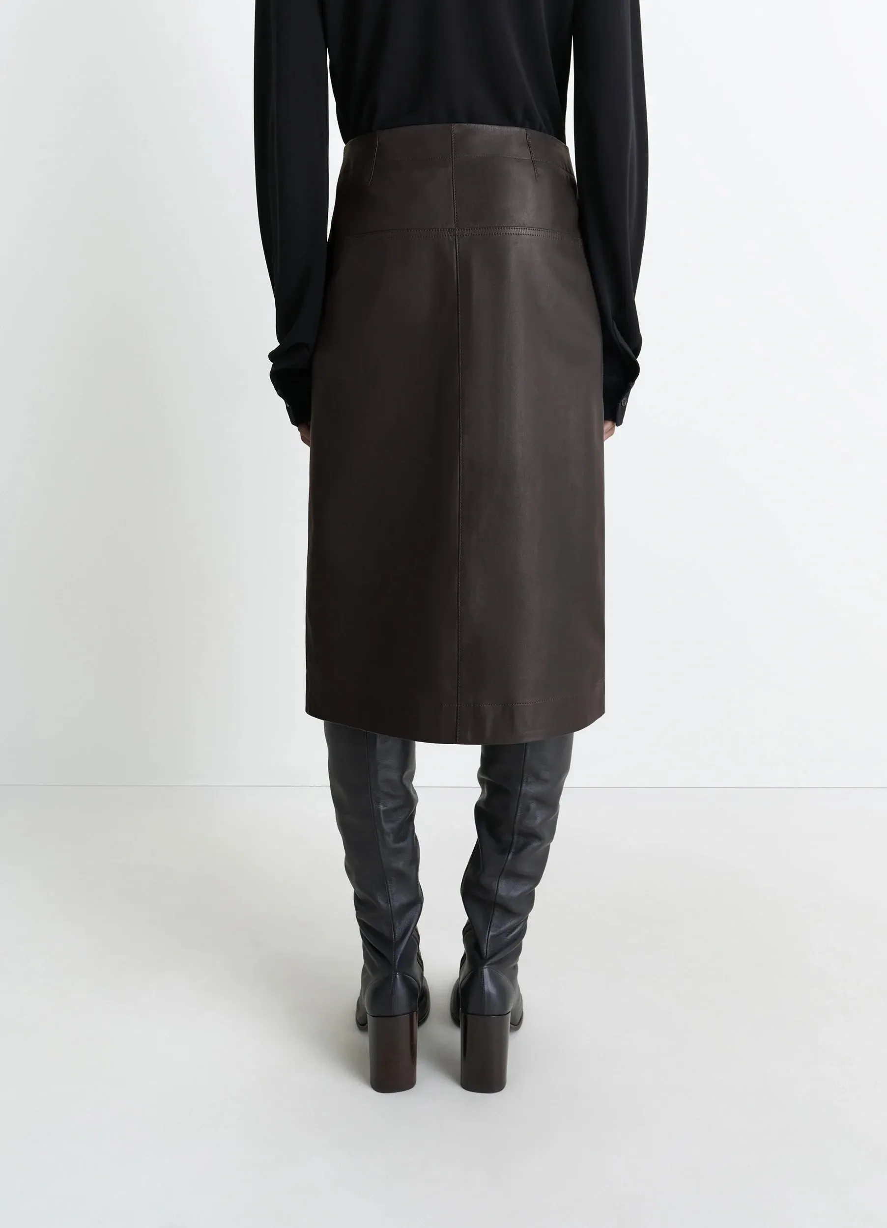 LEATHER WRAPOVER SKIRT sold by Lemaire product image thumbnail 4