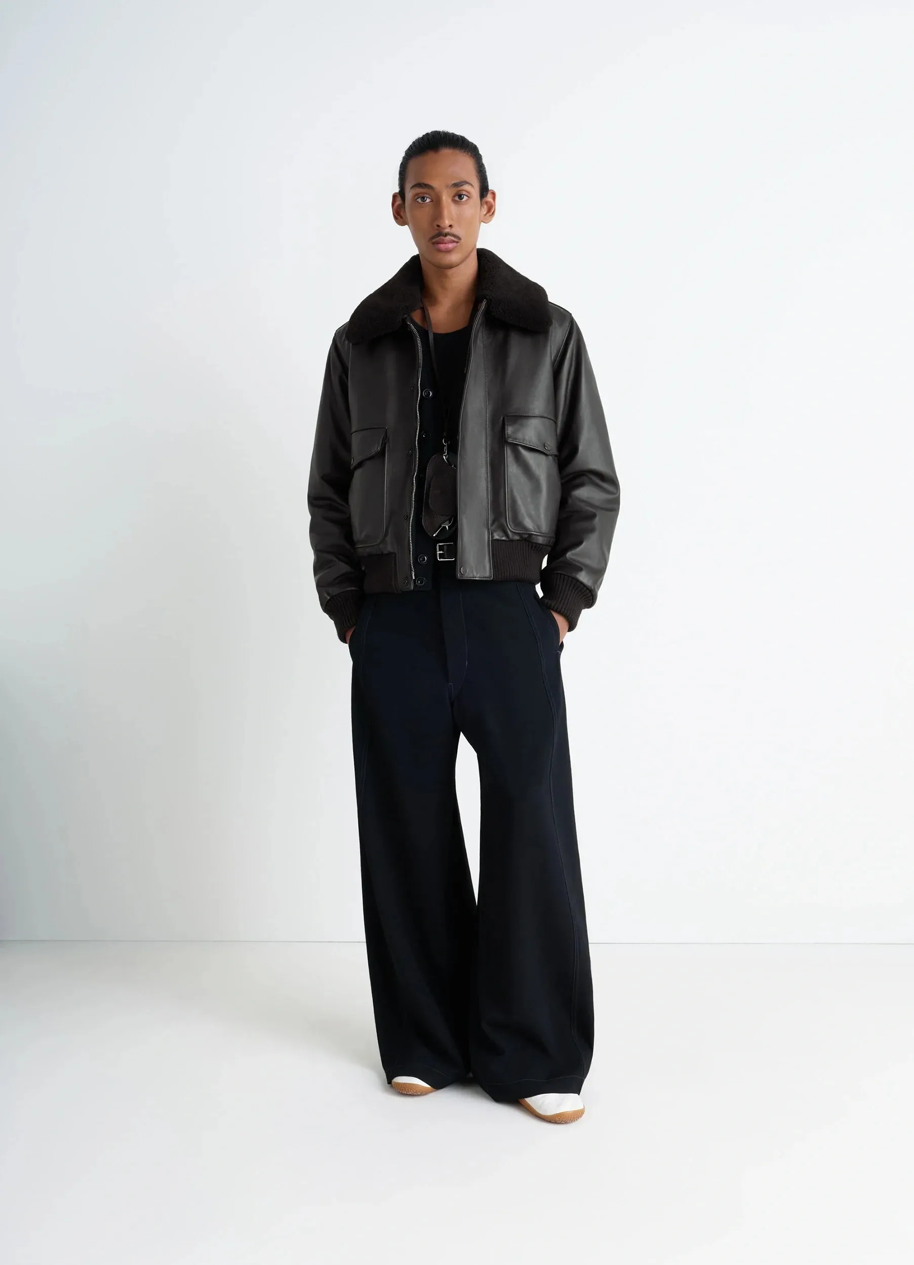 LEATHER BLOUSON sold by Lemaire product image thumbnail 2