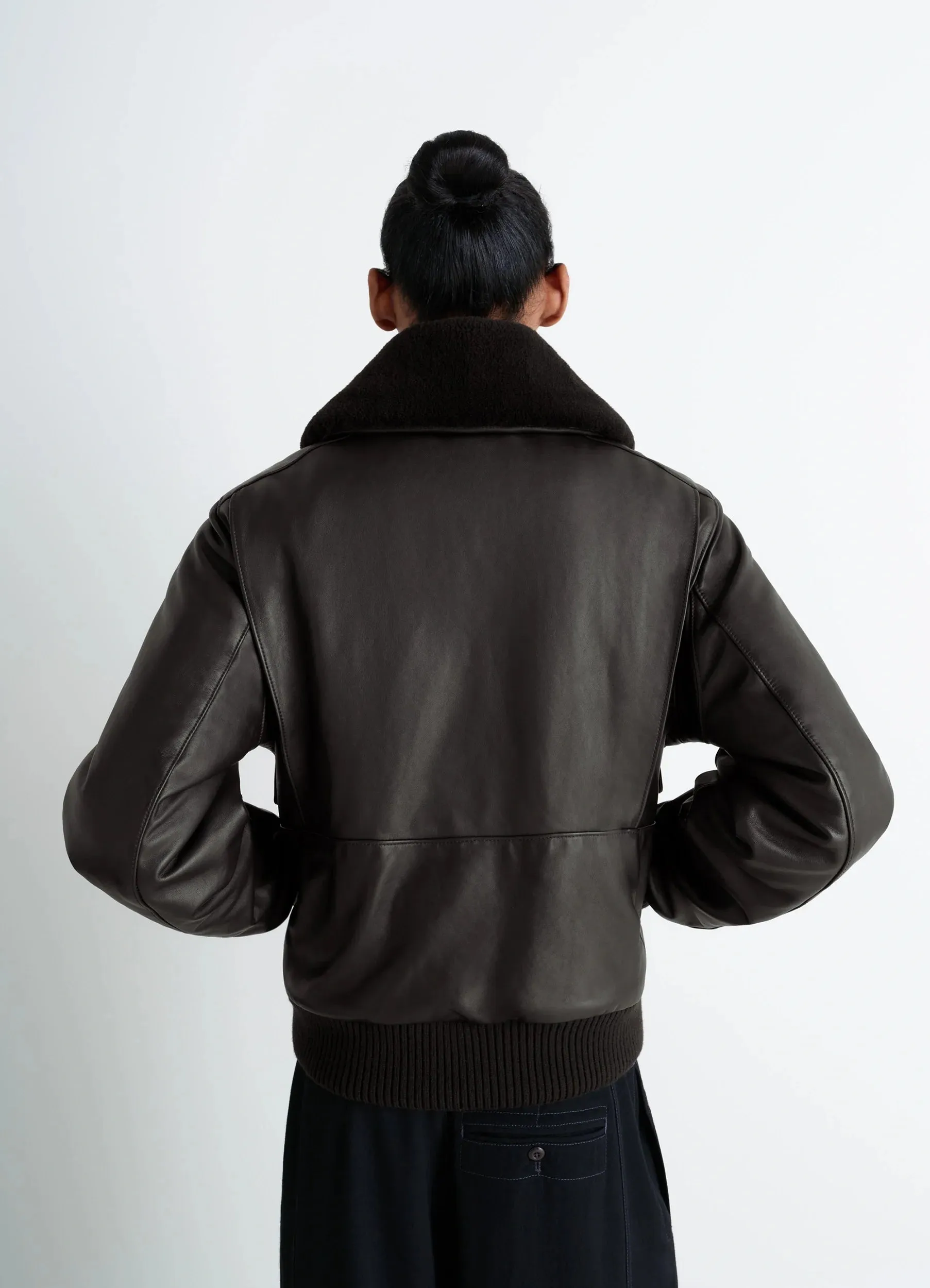 LEATHER BLOUSON sold by Lemaire product image thumbnail 4