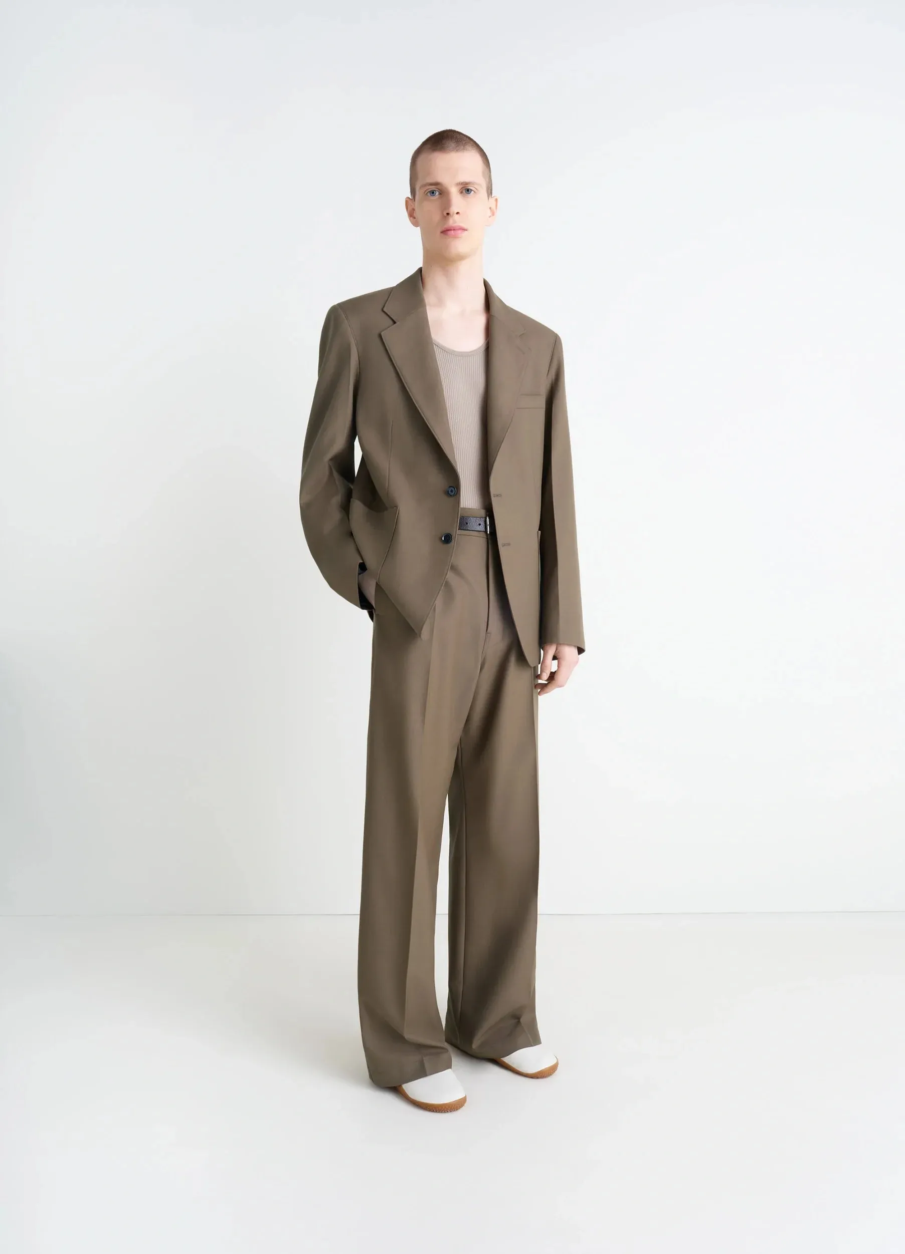 STRAIGHT TAILORED PANTS IN POLYWOOL sold by Lemaire product image thumbnail 3