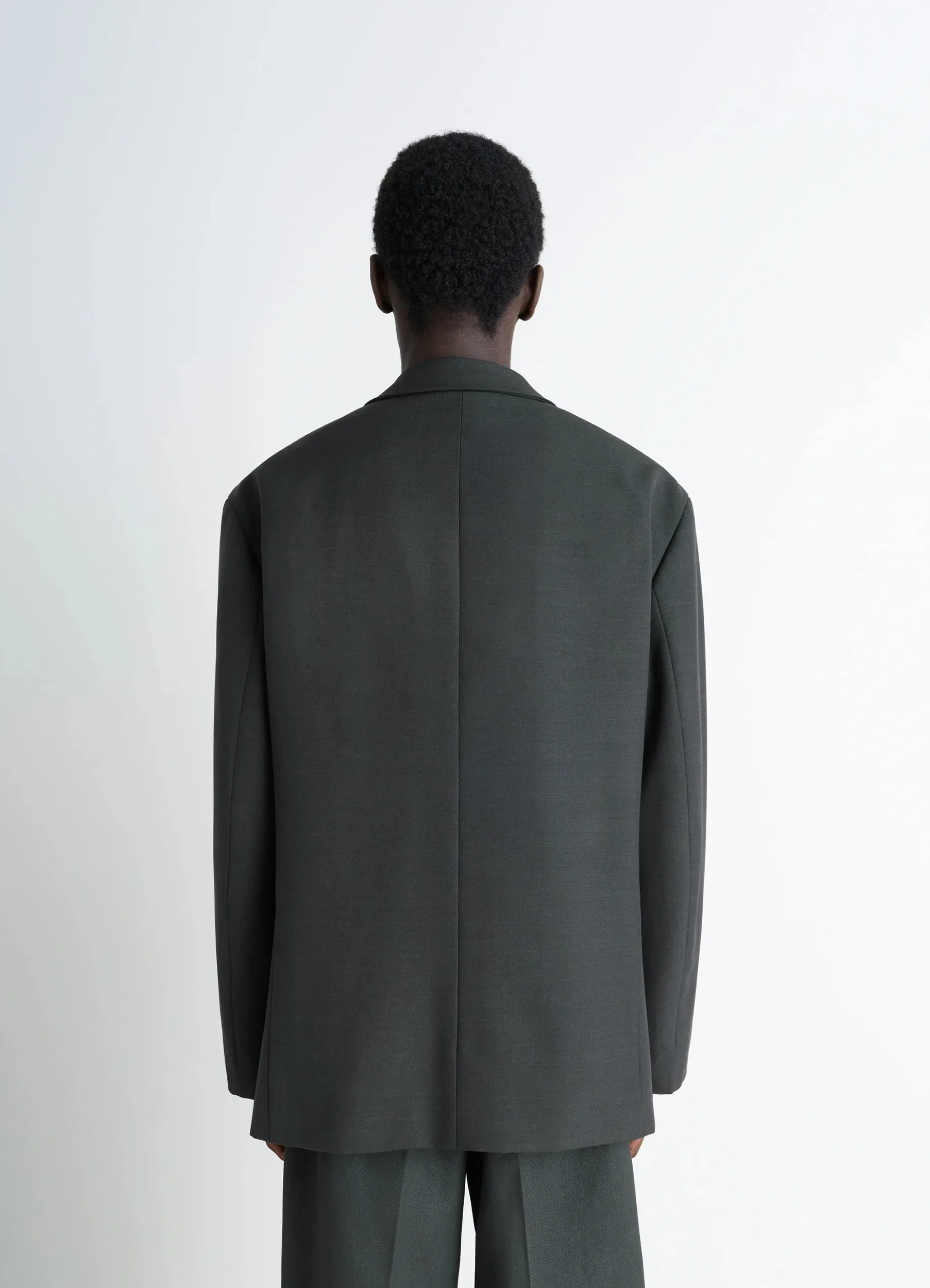 SOFT DOUBLE BREASTED JACKET IN POLYWOOL sold by Lemaire product image thumbnail 4