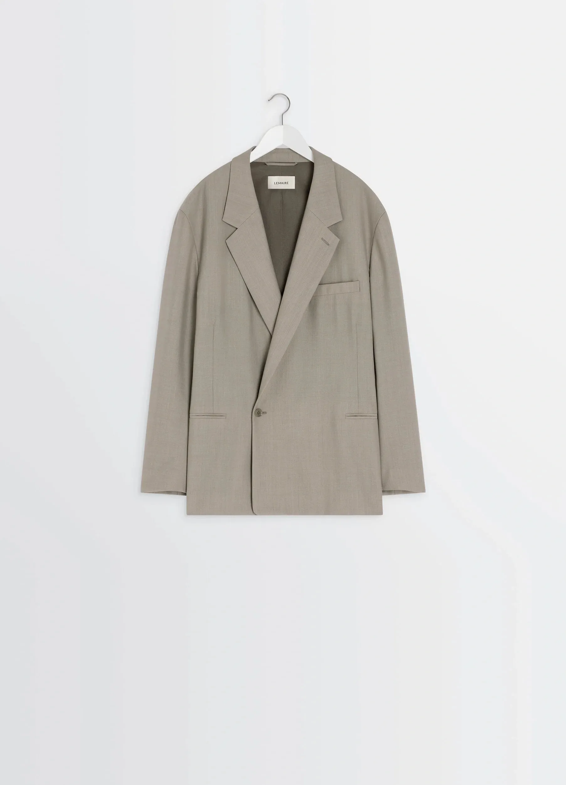 SOFT DOUBLE BREASTED JACKET IN POLYWOOL sold by Lemaire product image thumbnail 5