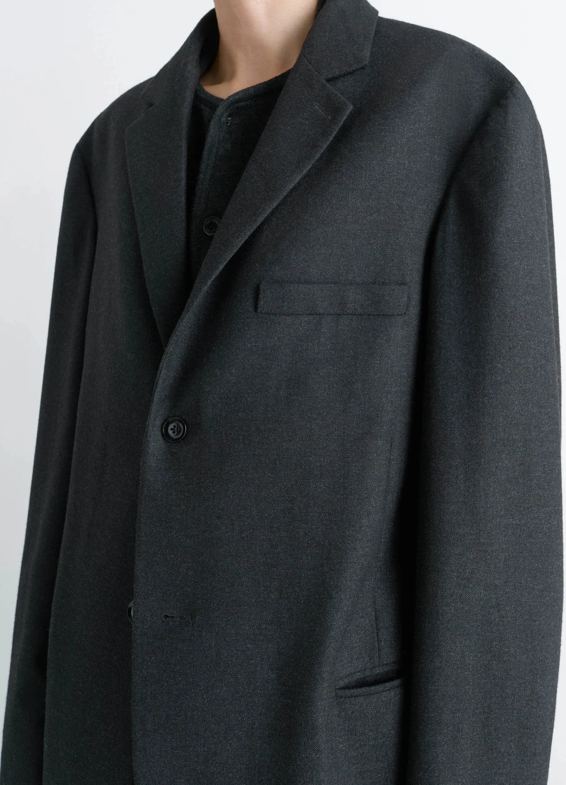 SOFT SINGLE BREASTED JACKET IN CASHMERE sold by Lemaire product image thumbnail 3