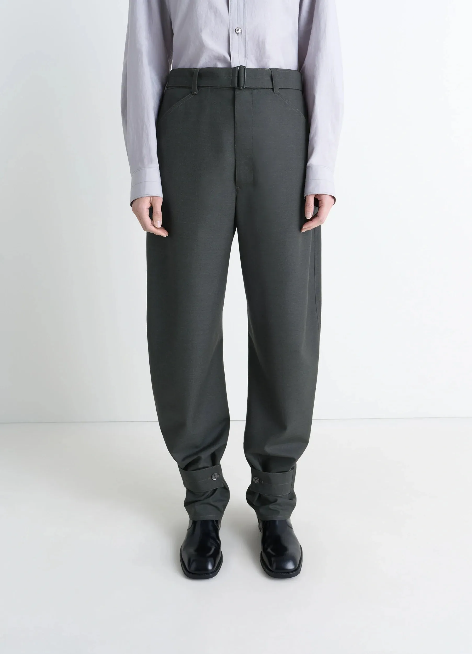 CURVED TAILORED PANTS IN POLYWOOL sold by Lemaire product image thumbnail 2