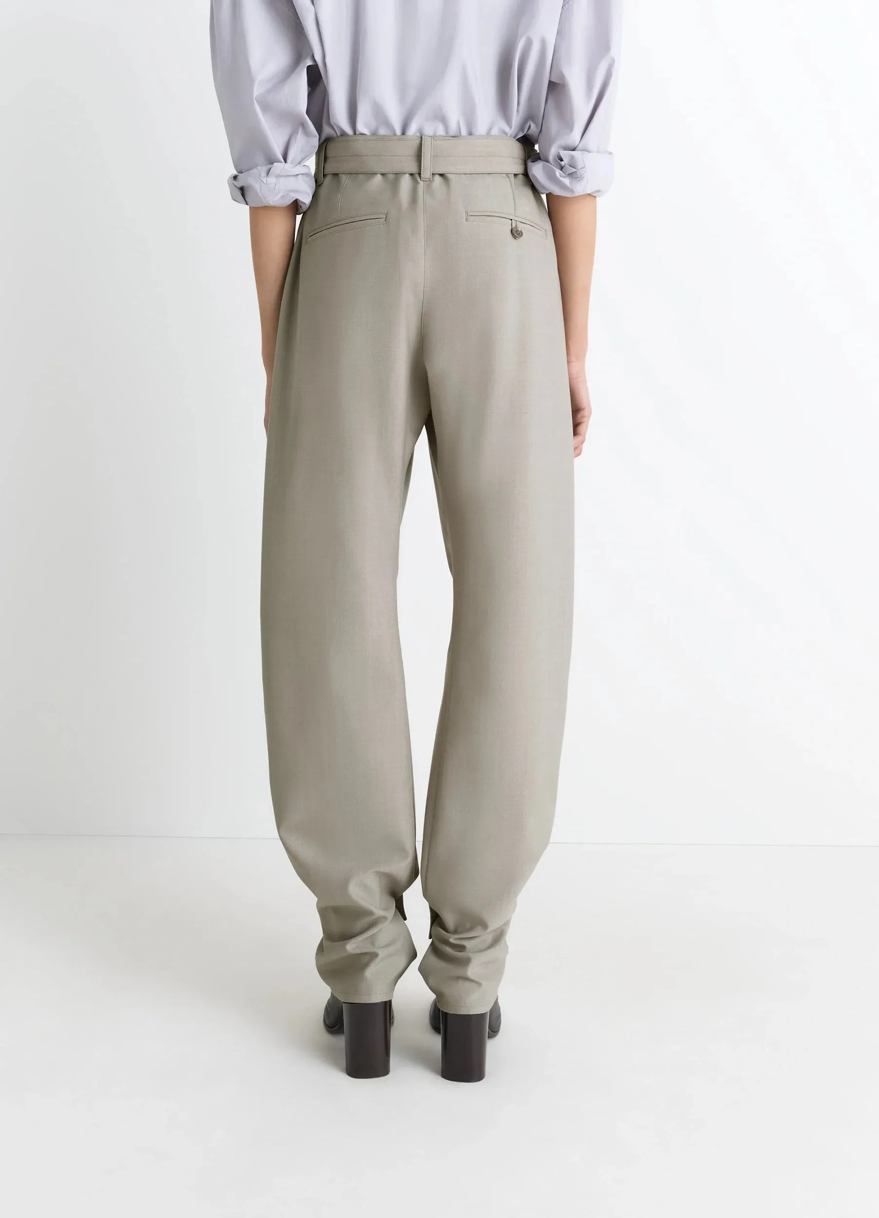 CURVED TAILORED PANTS IN POLYWOOL sold by Lemaire product image thumbnail 3