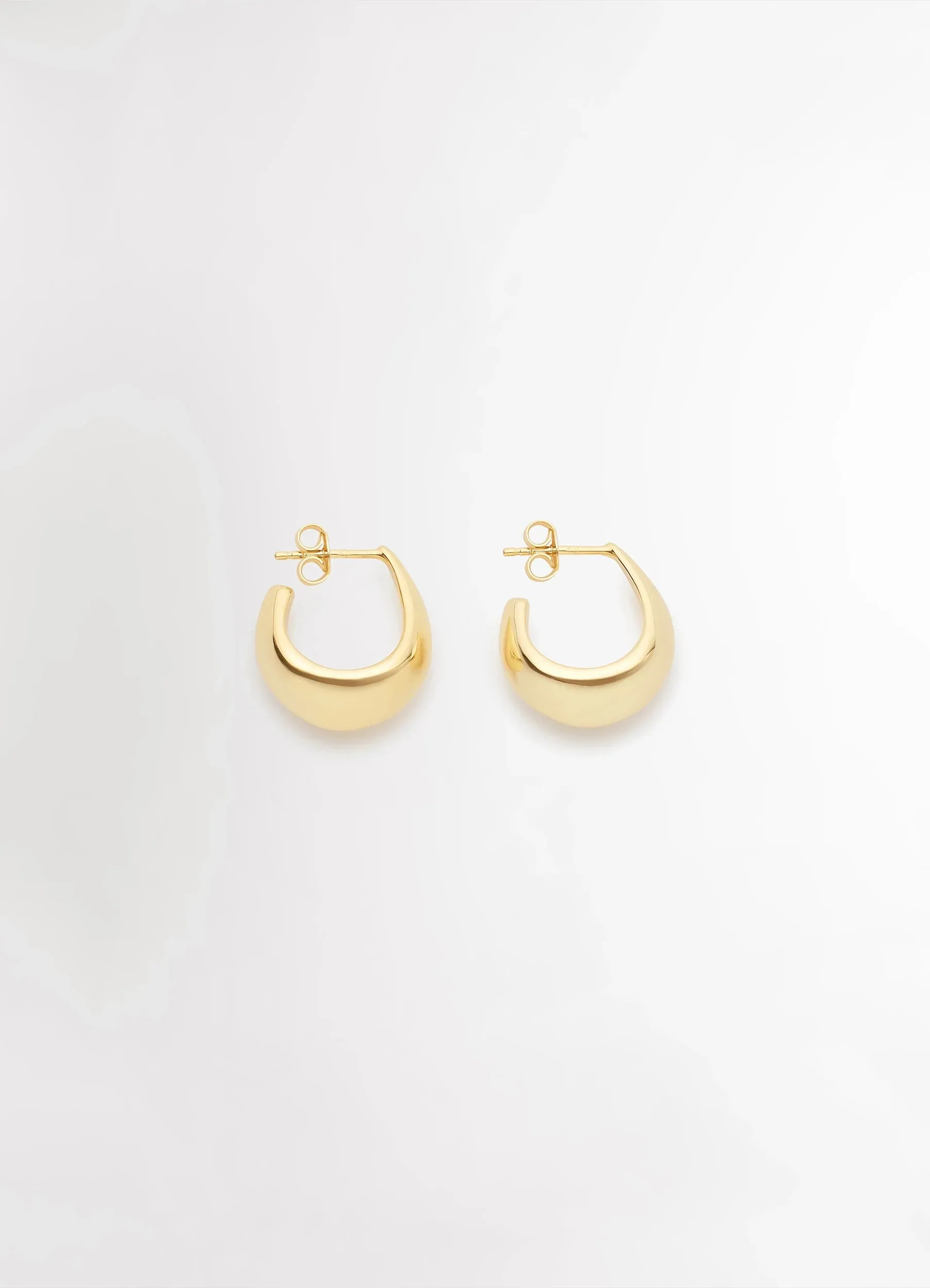 CURVED MINI DROP EARRINGS IN VERMEIL sold by Lemaire