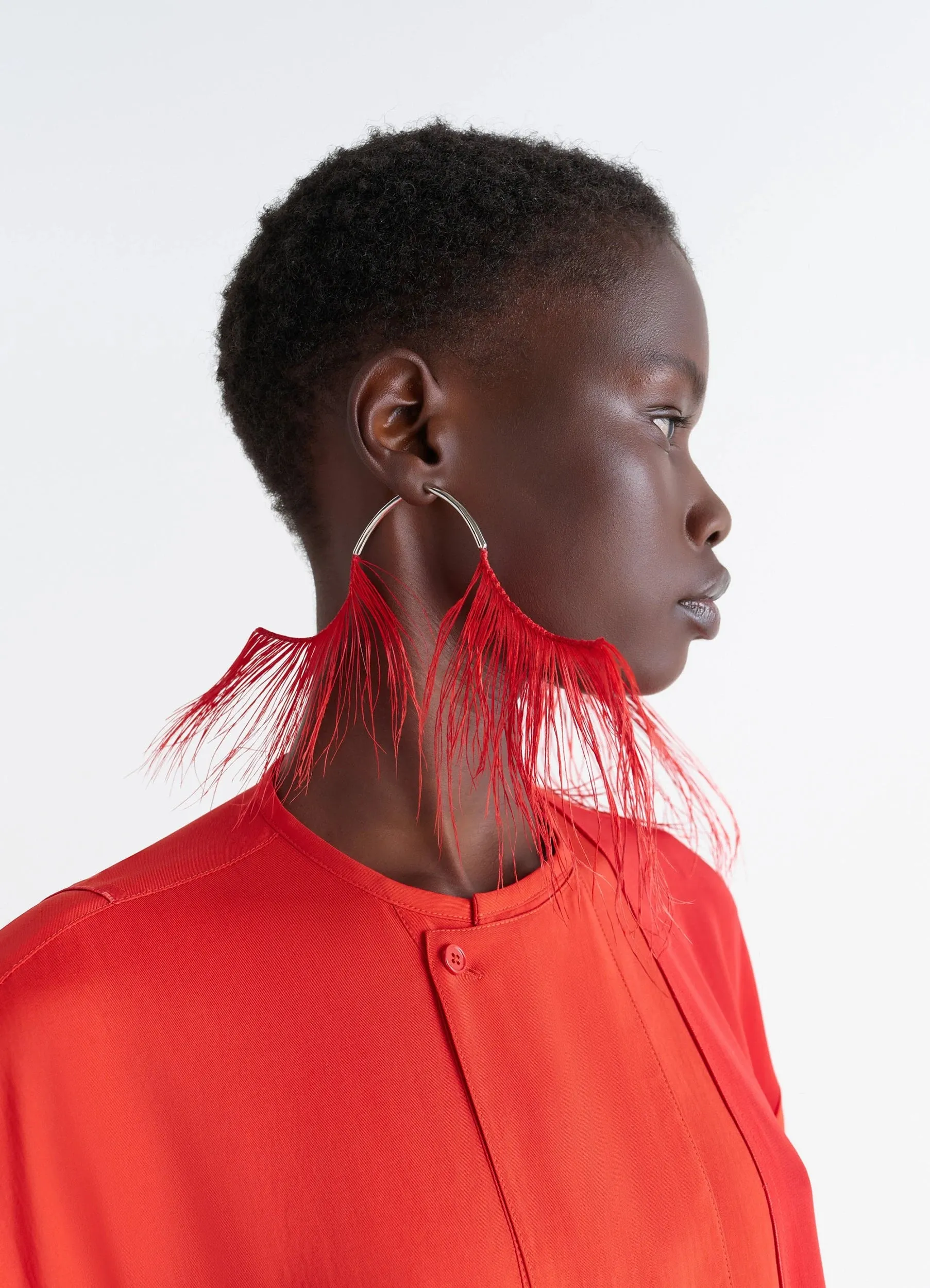 FEATHER EARRINGS sold by Lemaire product image thumbnail 2