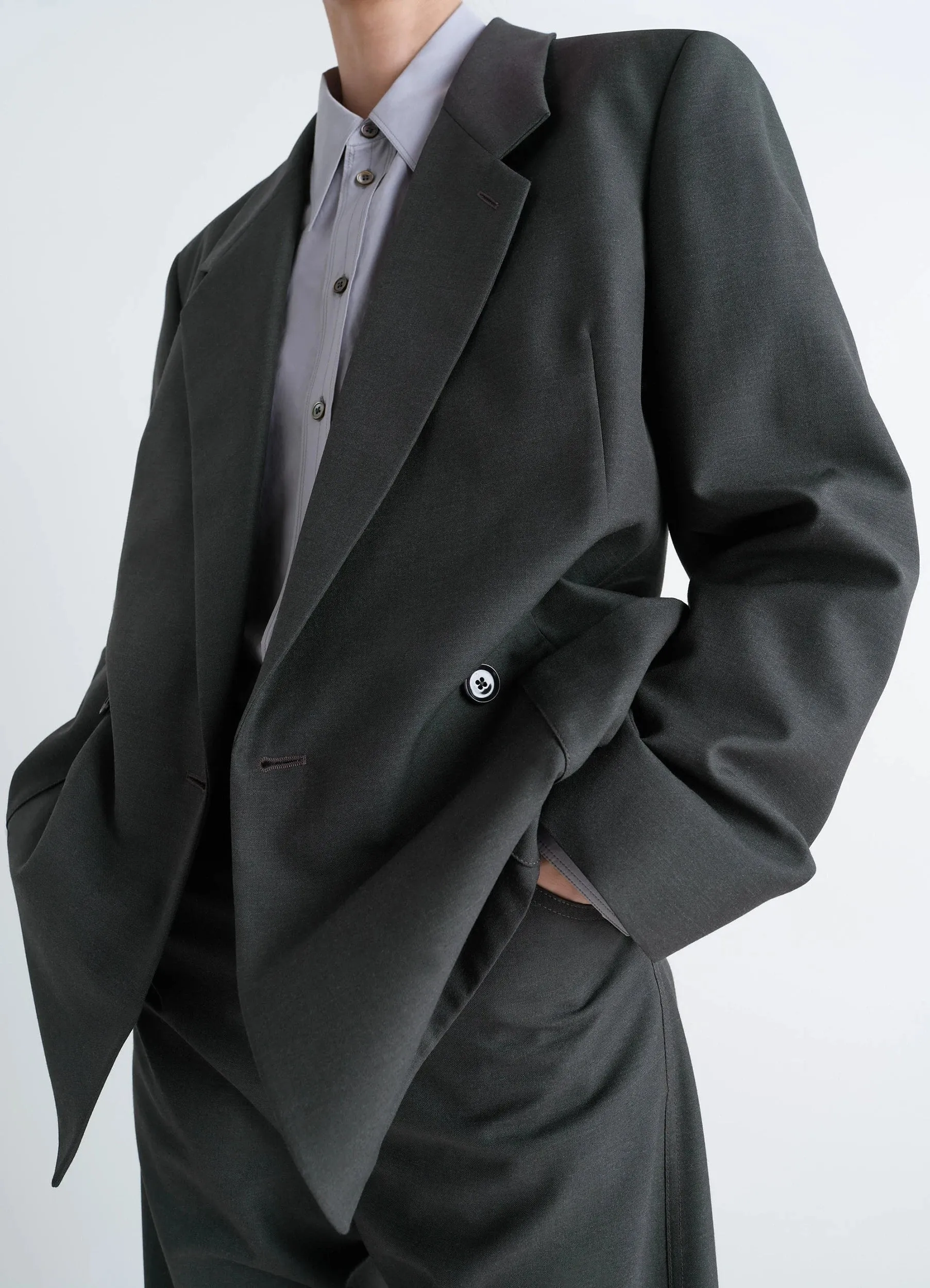 DOUBLE-BREASTED TAILORED JACKET sold by Lemaire product image thumbnail 3