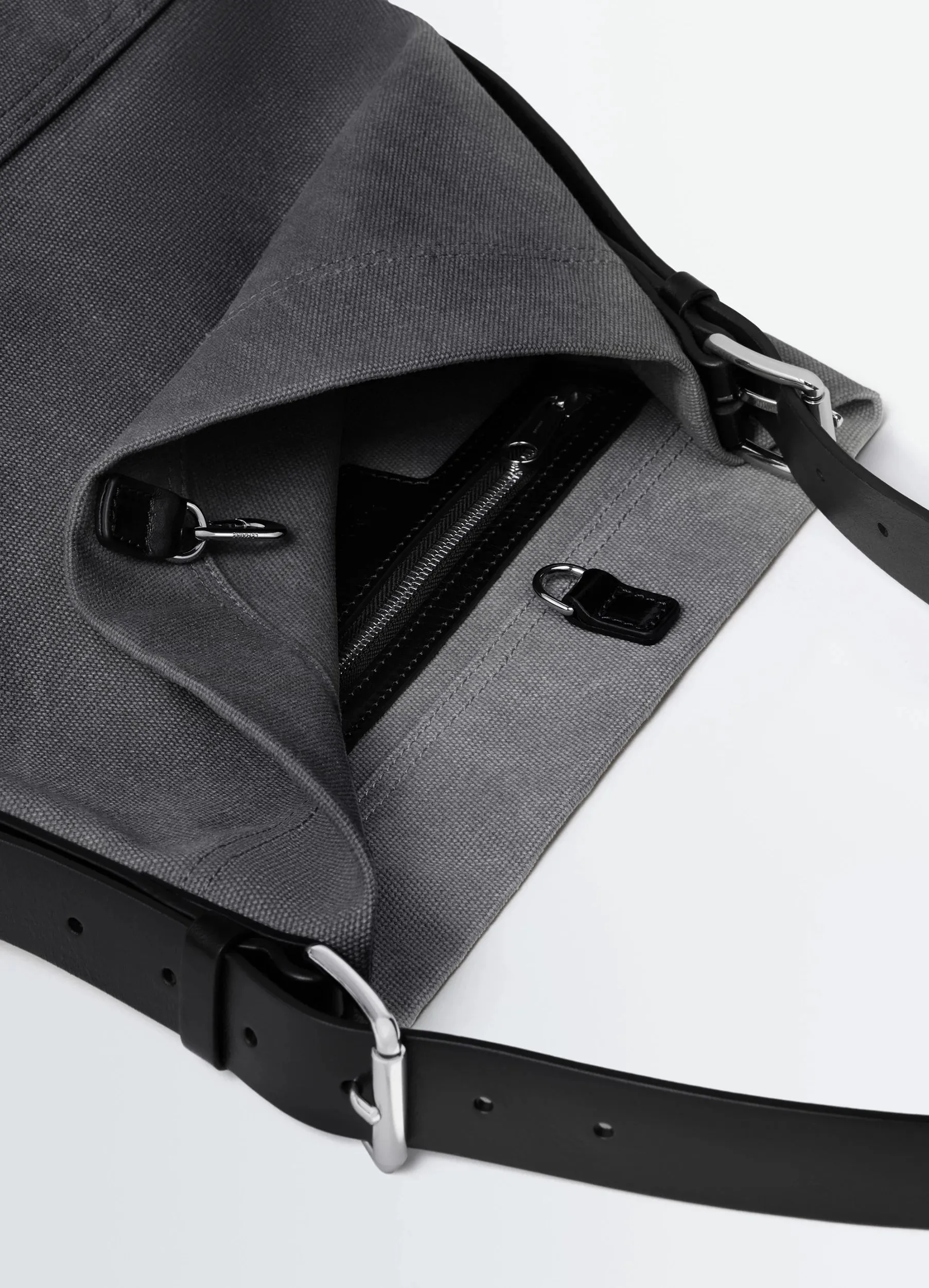 SMALL BELTED TOTE BAG IN COTTON CANVAS sold by Lemaire product image thumbnail 4