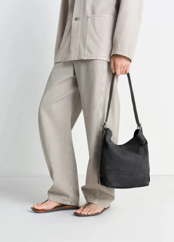 SMALL BELTED TOTE BAG IN COTTON CANVAS sold by Lemaire