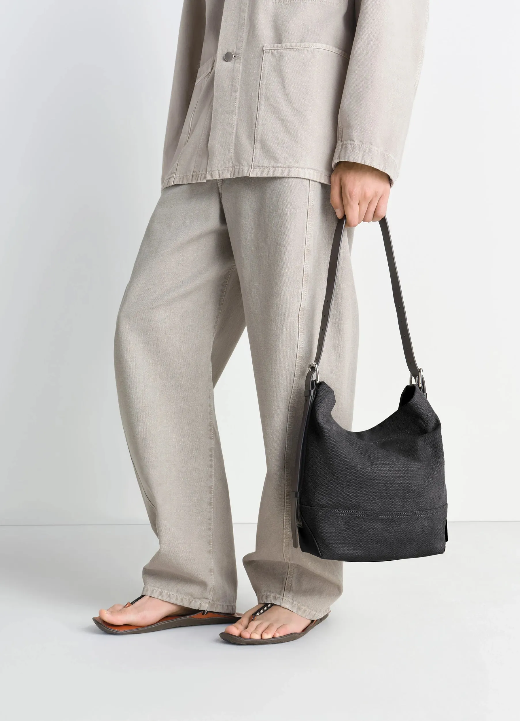 SMALL BELTED TOTE BAG IN COTTON CANVAS sold by Lemaire