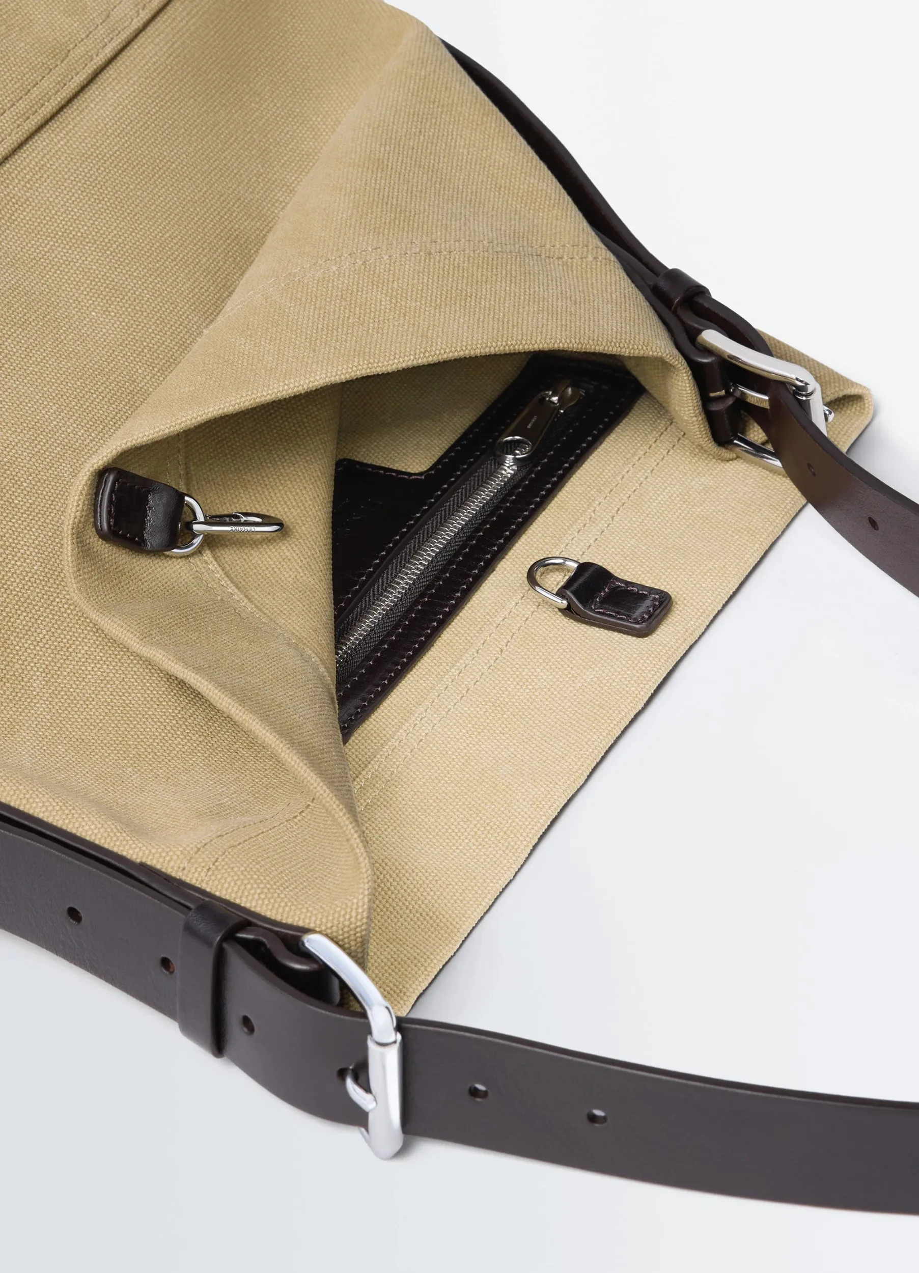 SMALL BELTED TOTE BAG IN COTTON CANVAS sold by Lemaire product image thumbnail 4