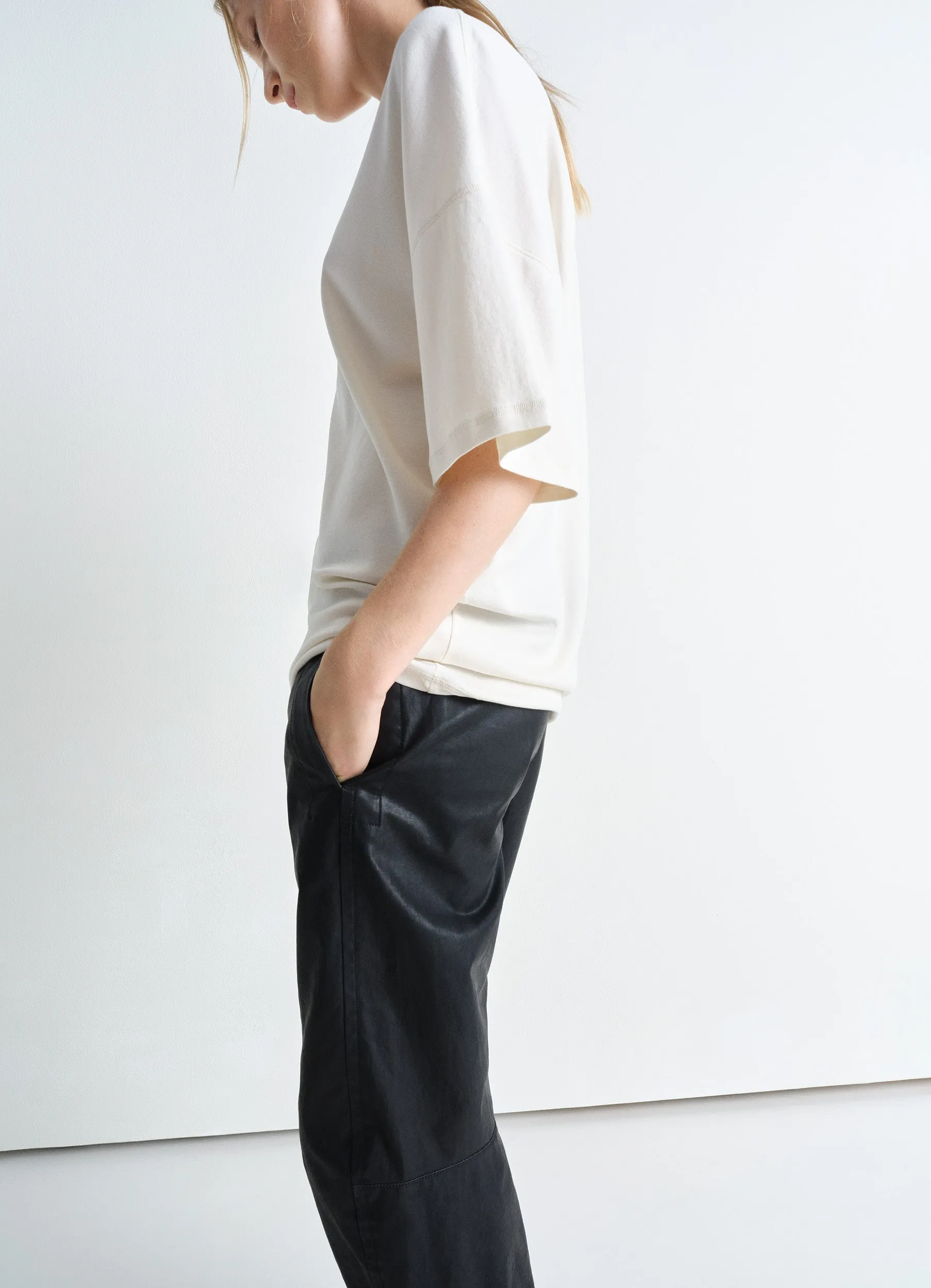 RIB T-SHIRT IN JERSEY sold by Lemaire product image thumbnail 3