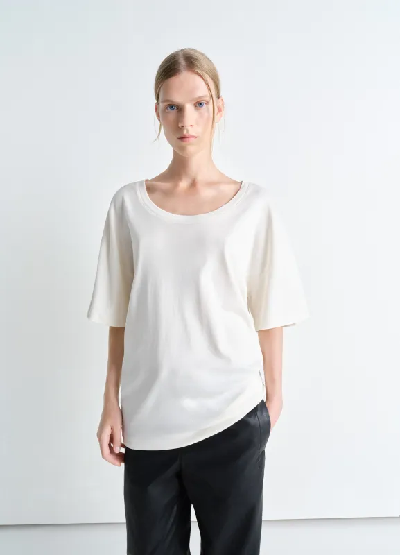 RIB T-SHIRT IN JERSEY sold by Lemaire
