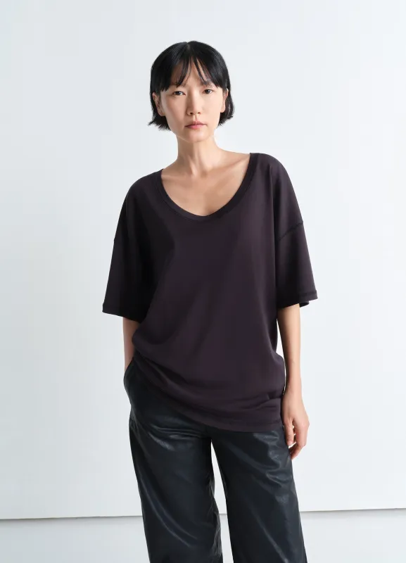RIB T-SHIRT IN JERSEY sold by Lemaire