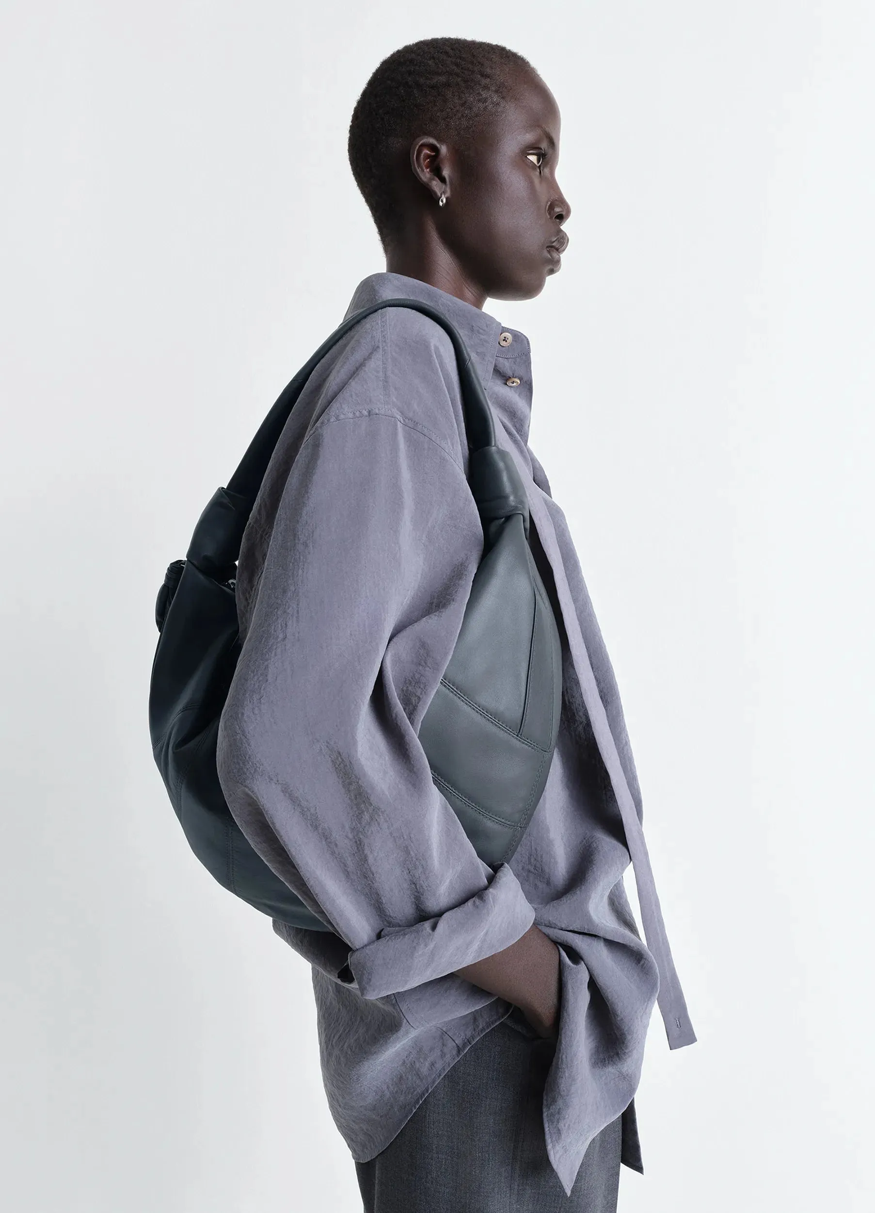 FORTUNE CROISSANT BAG IN LEATHER sold by Lemaire