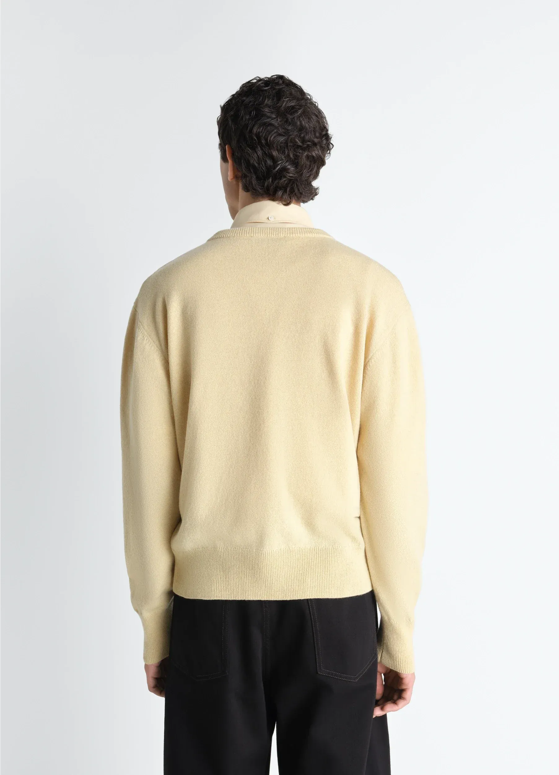 CREW NECK SWEATER IN CASHMERE WOOL sold by Lemaire product image thumbnail 4