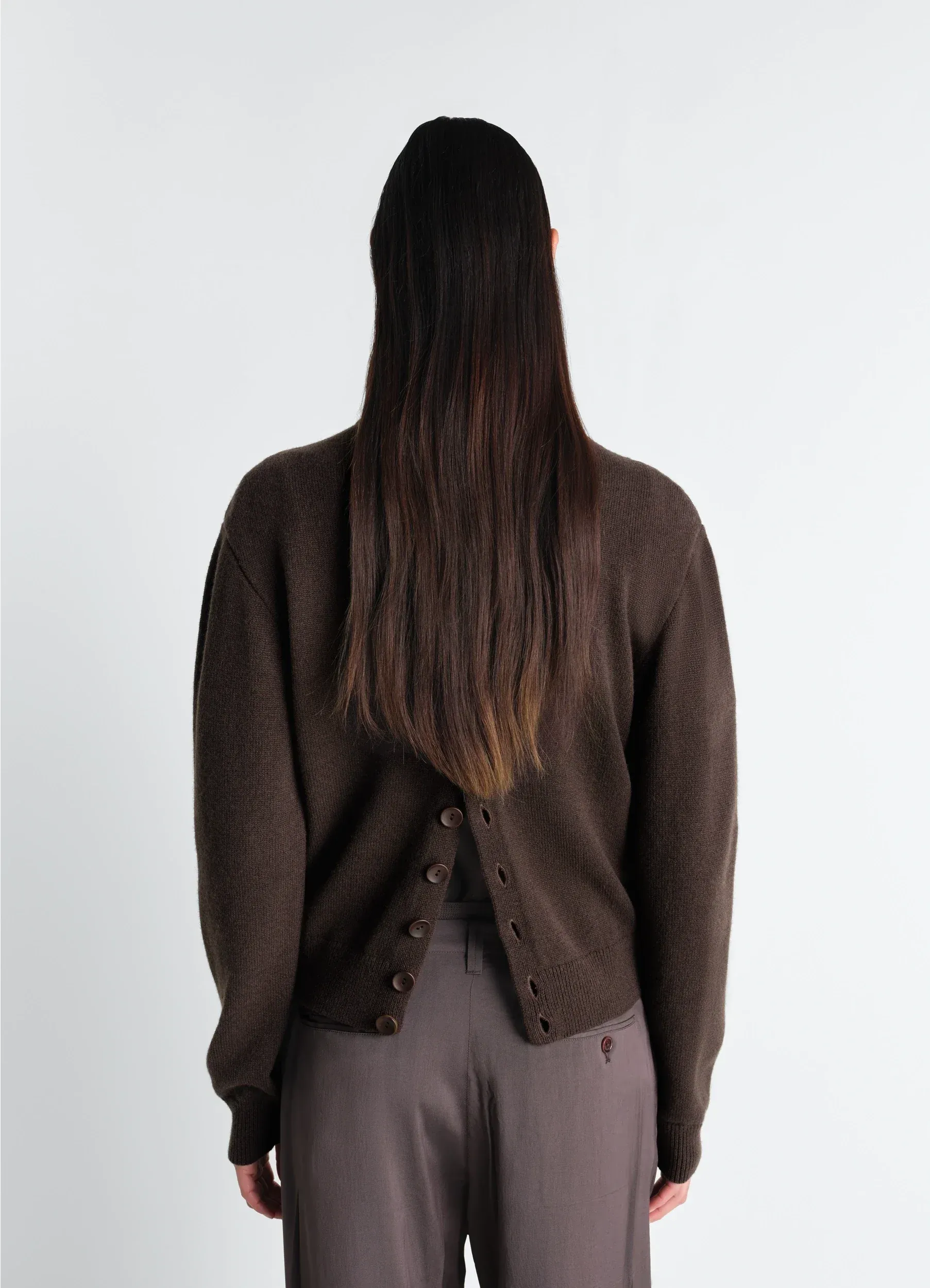 REVERSIBLE BUTTONED SWEATER IN CASHMERE WOOL sold by Lemaire product image thumbnail 2