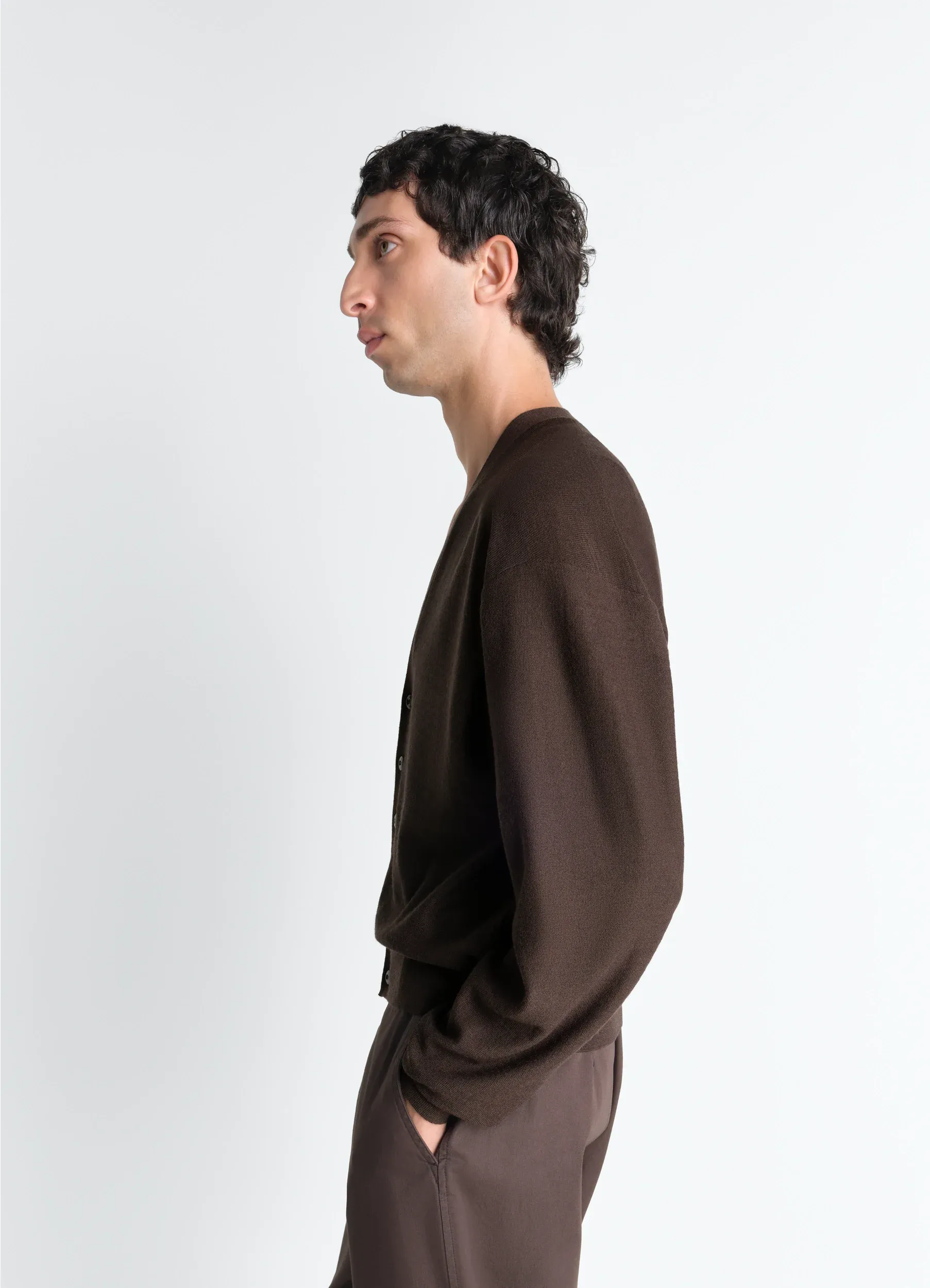 TWISTED CARDIGAN IN MERINO BLEND sold by Lemaire product image thumbnail 4