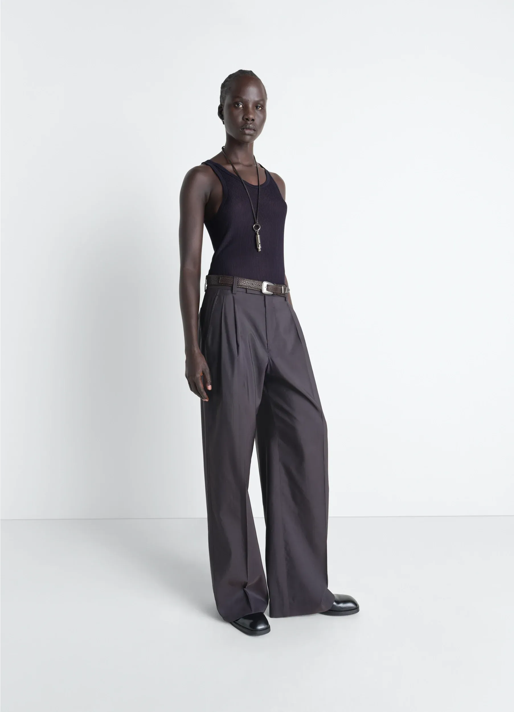 SEAMLESS TANK TOP IN VISCOSE SILK sold by Lemaire product image thumbnail 3