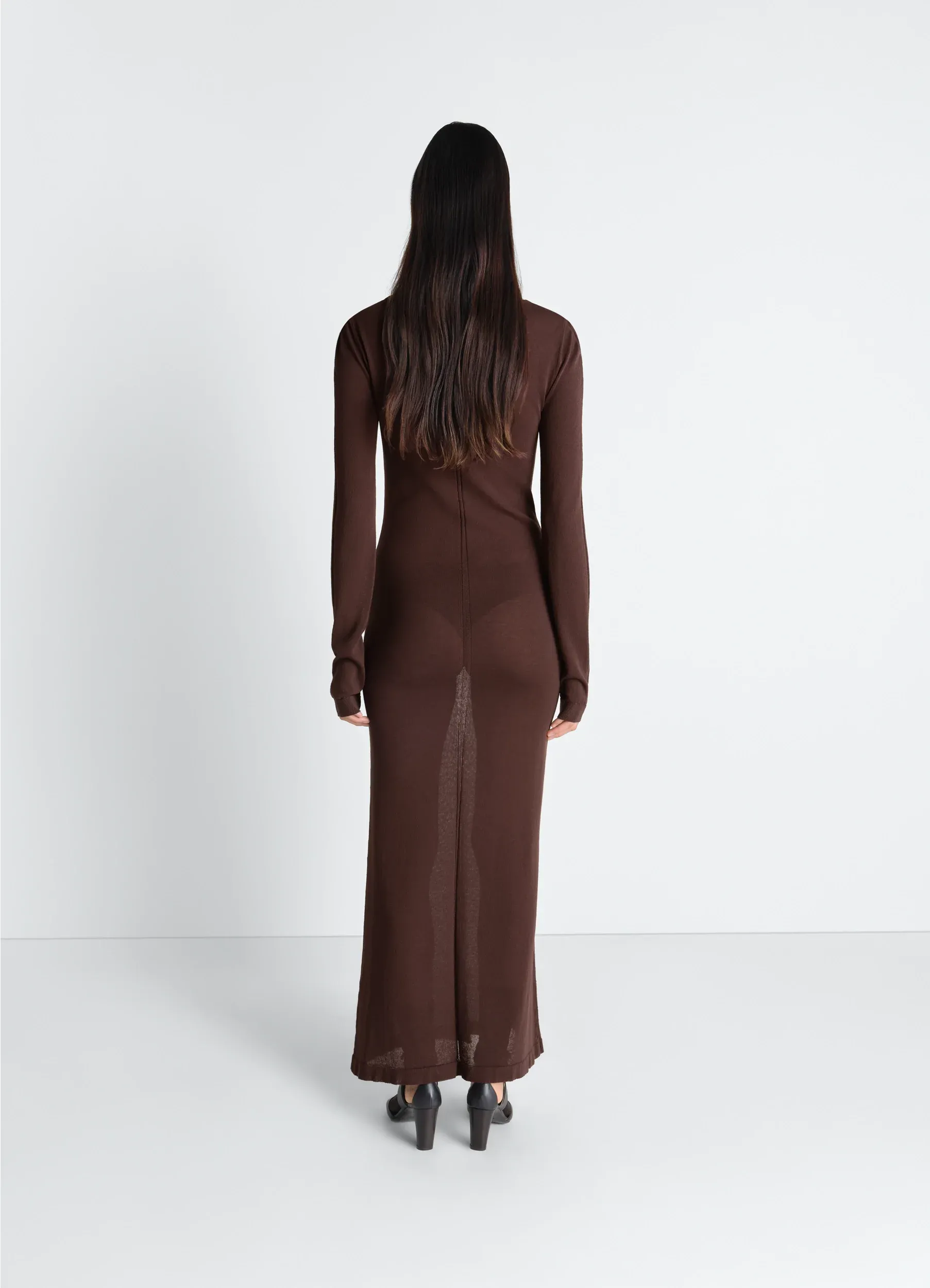 LONG SLEEVE TUBE DRESS IN VISCOSE CREPE sold by Lemaire product image thumbnail 2