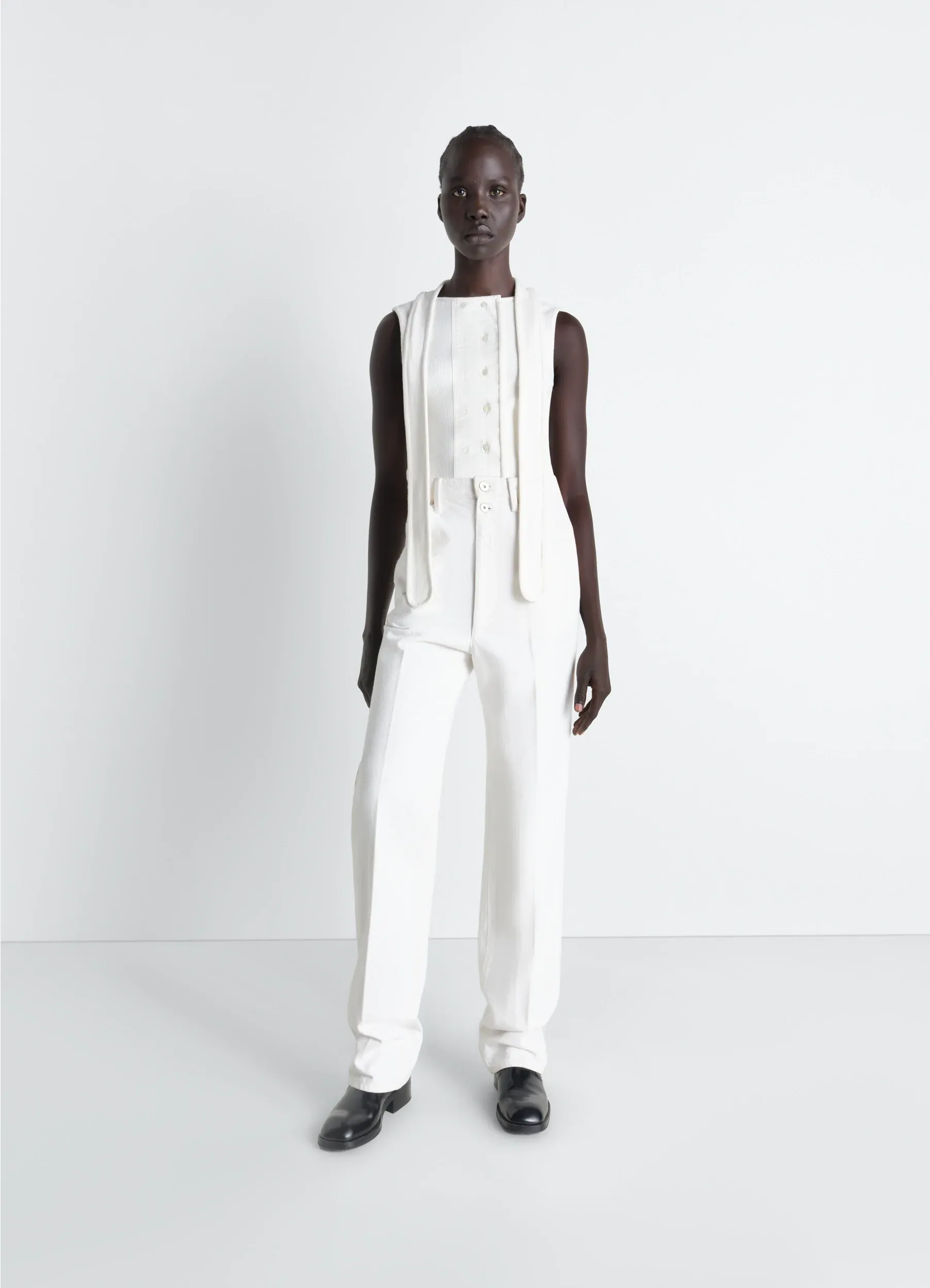 ASYMMETRICAL FITTED TOP IN JERSEY sold by Lemaire product image thumbnail 3