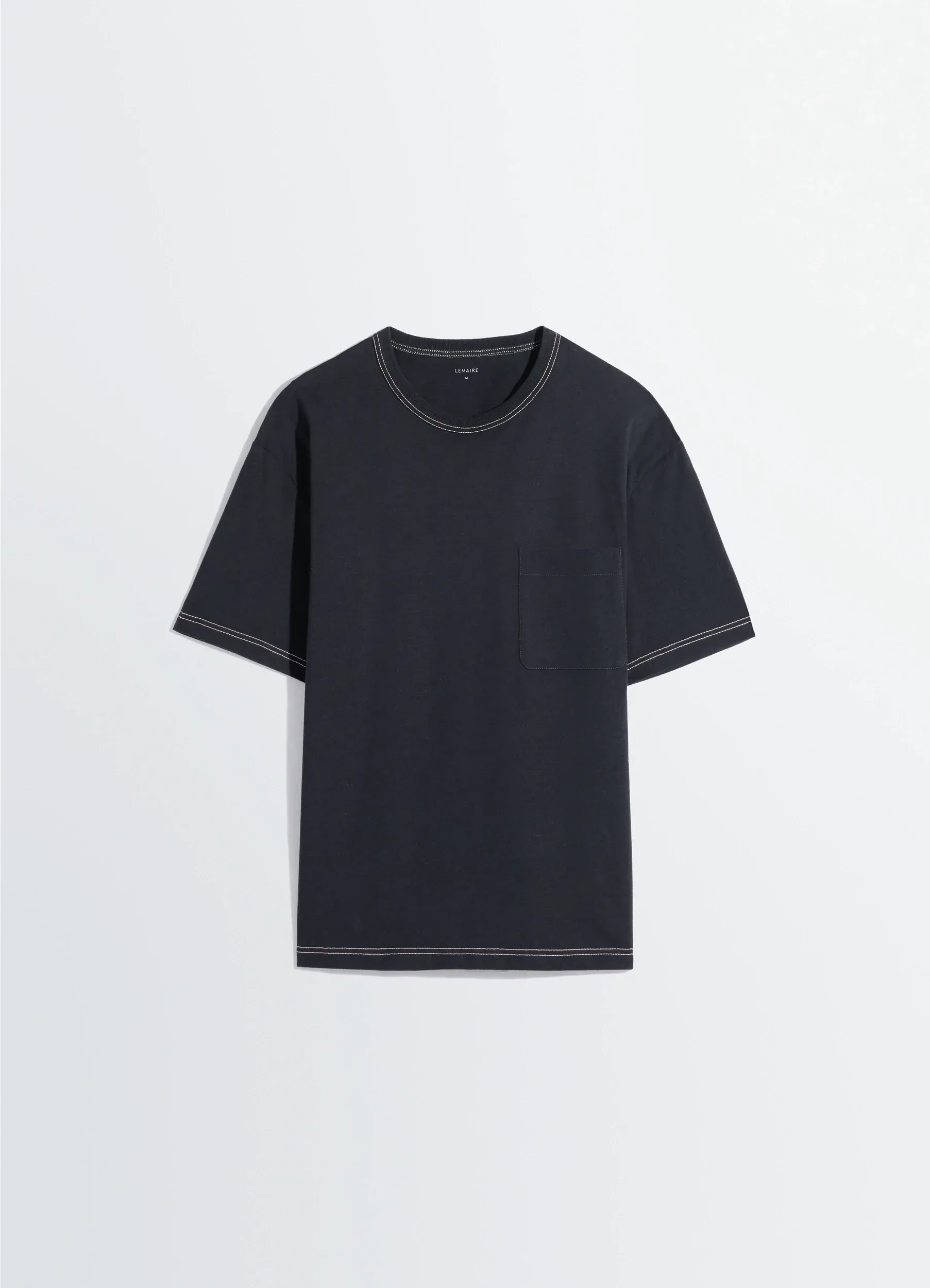 BOXY SHORT SLEEVE T-SHIRT IN JERSEY sold by Lemaire product image thumbnail 3