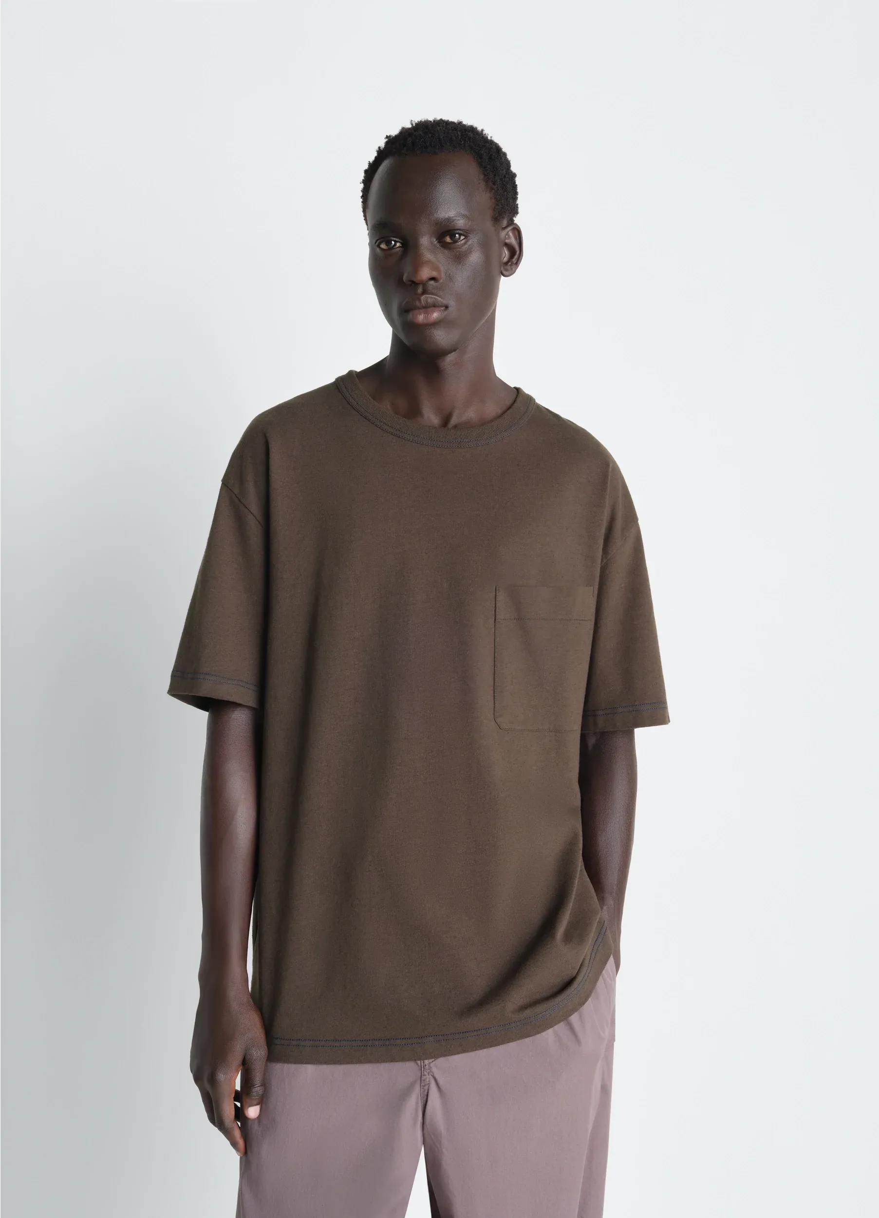 BOXY SHORT SLEEVE T-SHIRT IN JERSEY sold by Lemaire