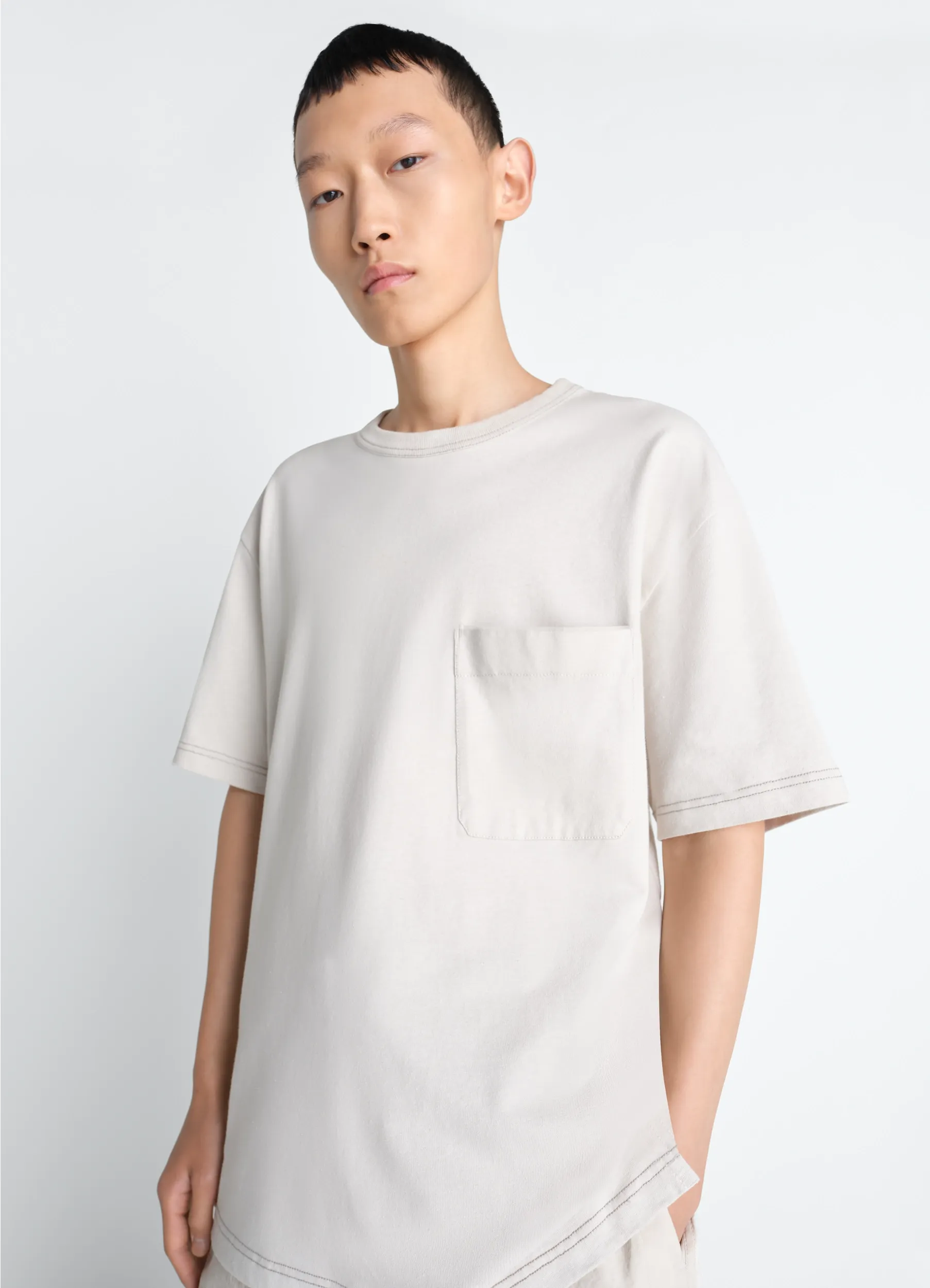 BOXY SHORT SLEEVE T-SHIRT IN JERSEY sold by Lemaire