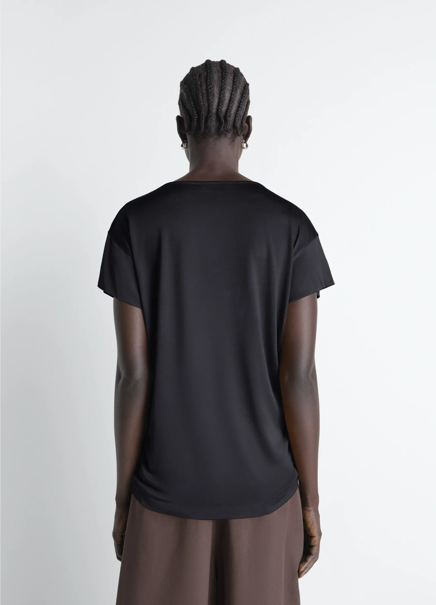 SHORT SLEEVE FOULARD TOP IN VISCOSE COTTON JERSEY sold by Lemaire product image thumbnail 3