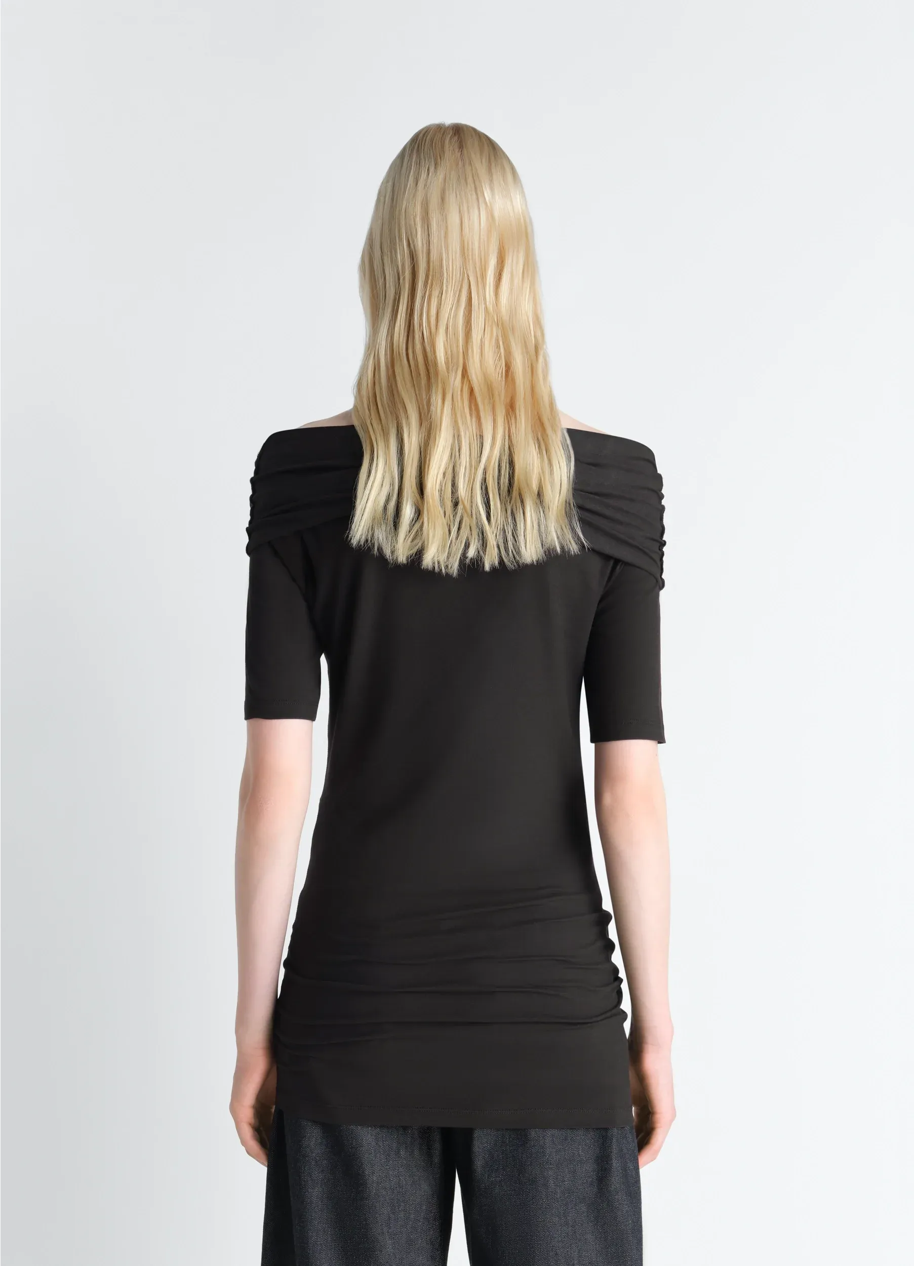 SHORT SLEEVE TWISTED TOP IN JERSEY sold by Lemaire product image thumbnail 2