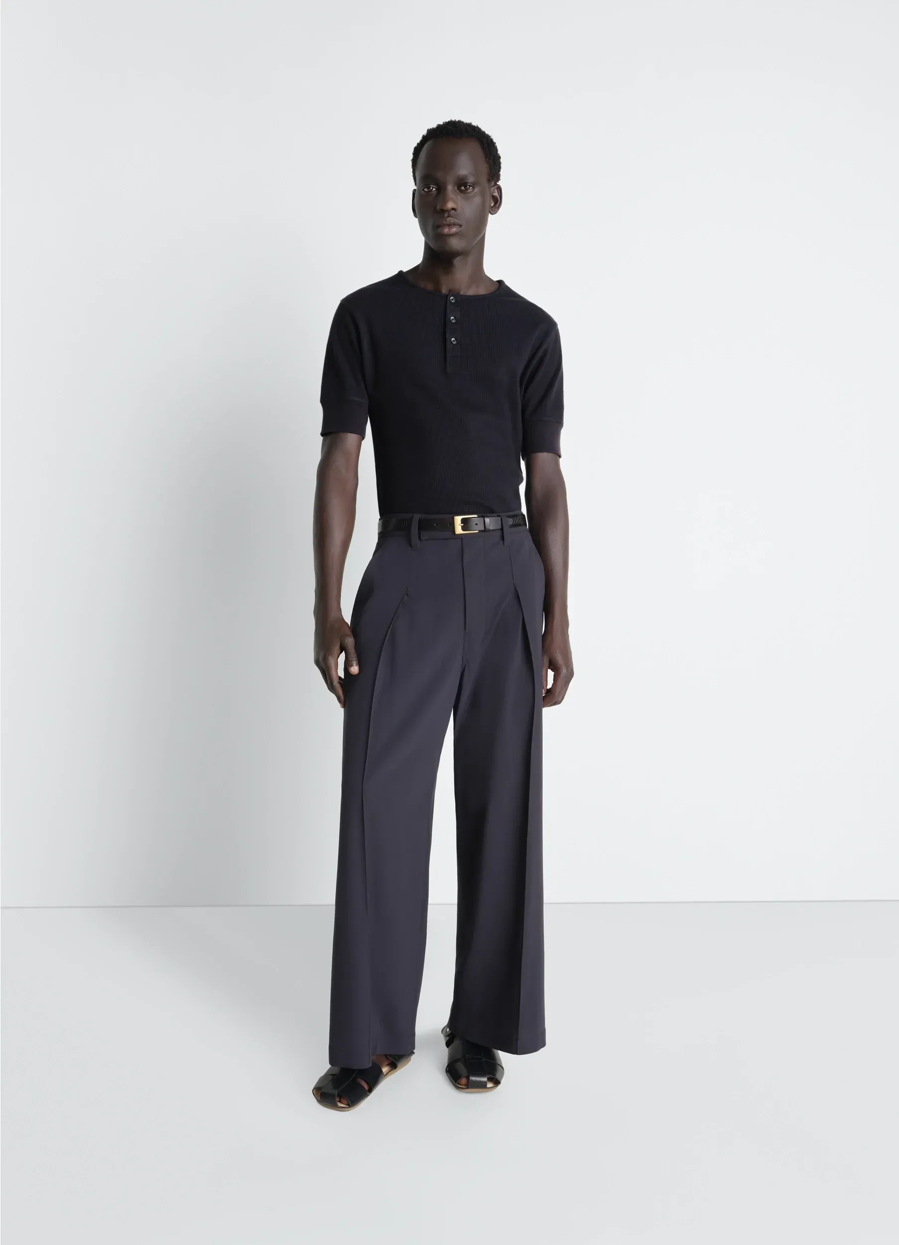 RIB HENLEY TOP IN JERSEY sold by Lemaire product image thumbnail 2