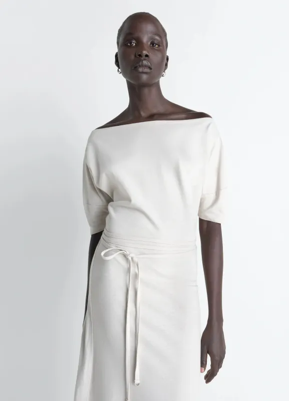 OFF SHOULDER DRESS IN JERSEY made by Lemaire