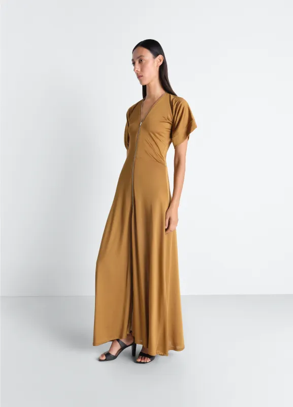 ZIP DRESS IN VISCOSE COTTON JERSEY made by Lemaire