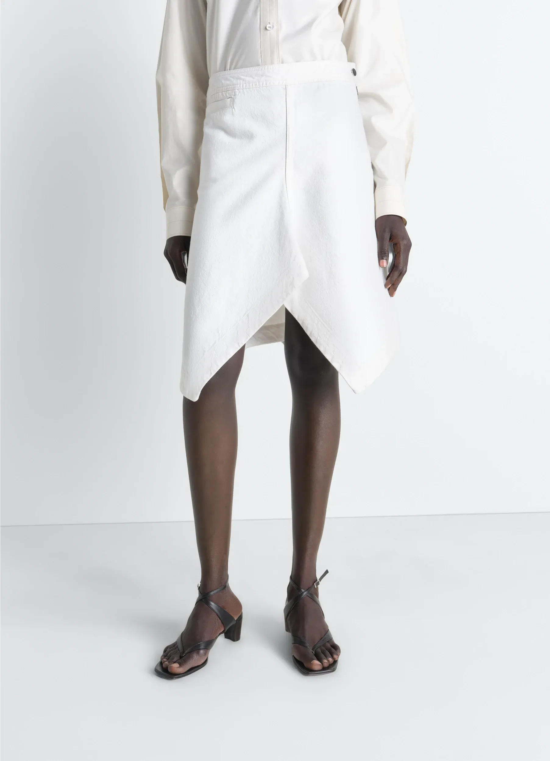 ASYMMETRIC SKIRT IN DENIM sold by Lemaire product image thumbnail 4