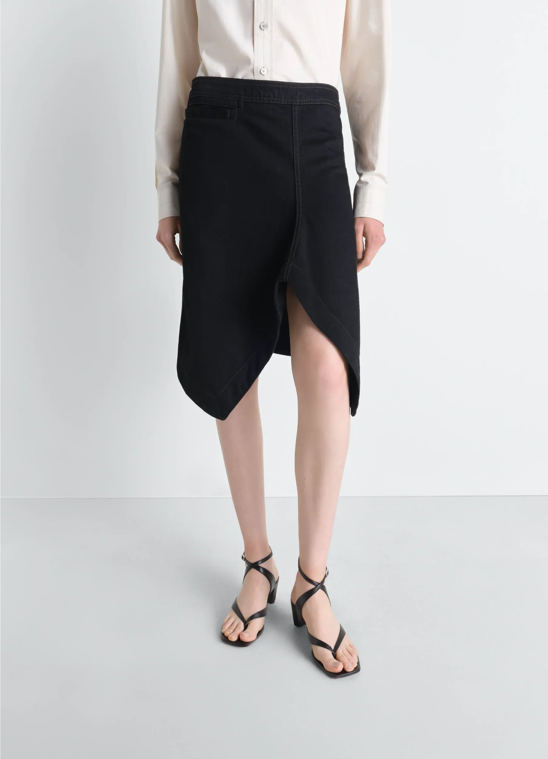 ASYMMETRIC SKIRT IN DENIM sold by Lemaire product image thumbnail 2