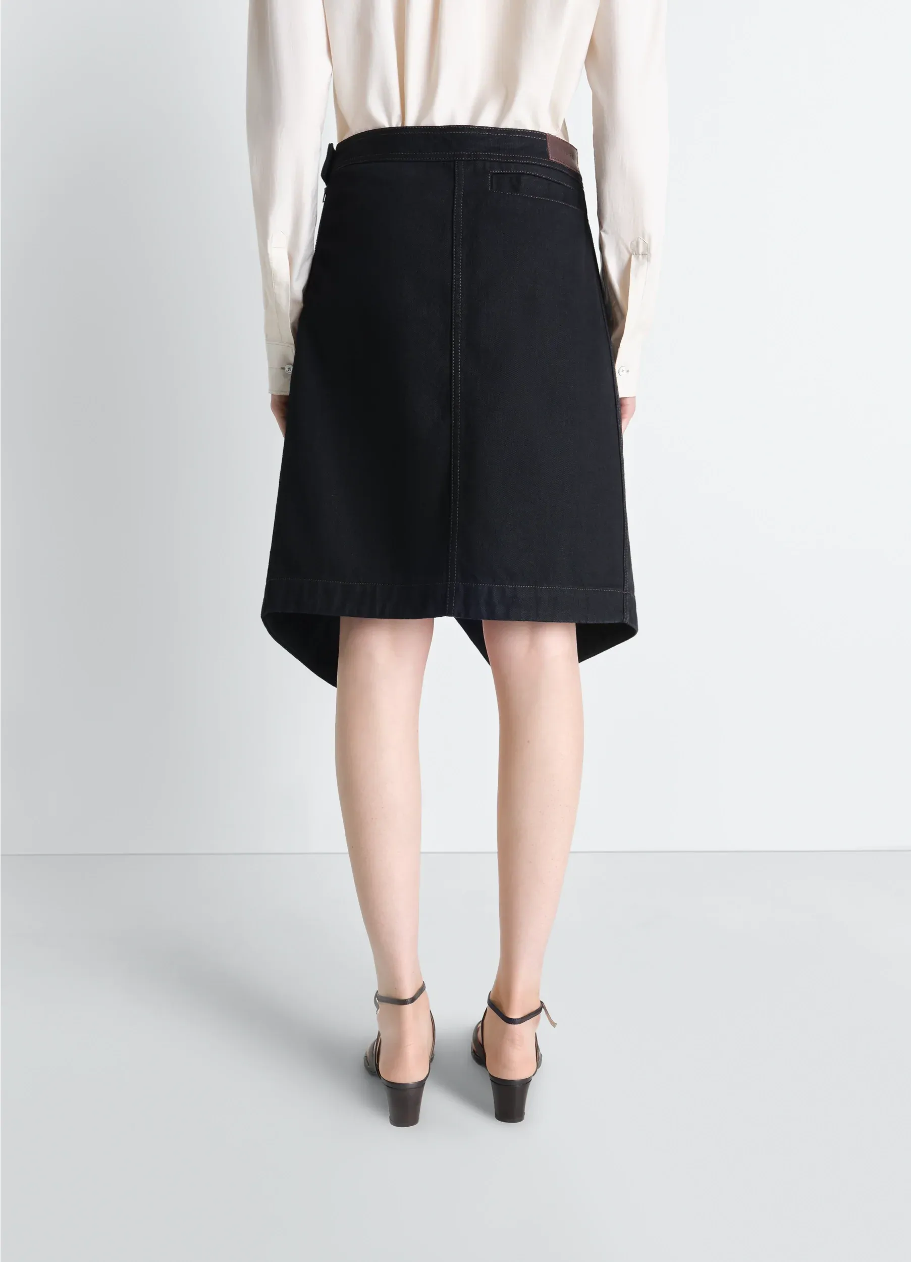 ASYMMETRIC SKIRT IN DENIM sold by Lemaire product image thumbnail 3