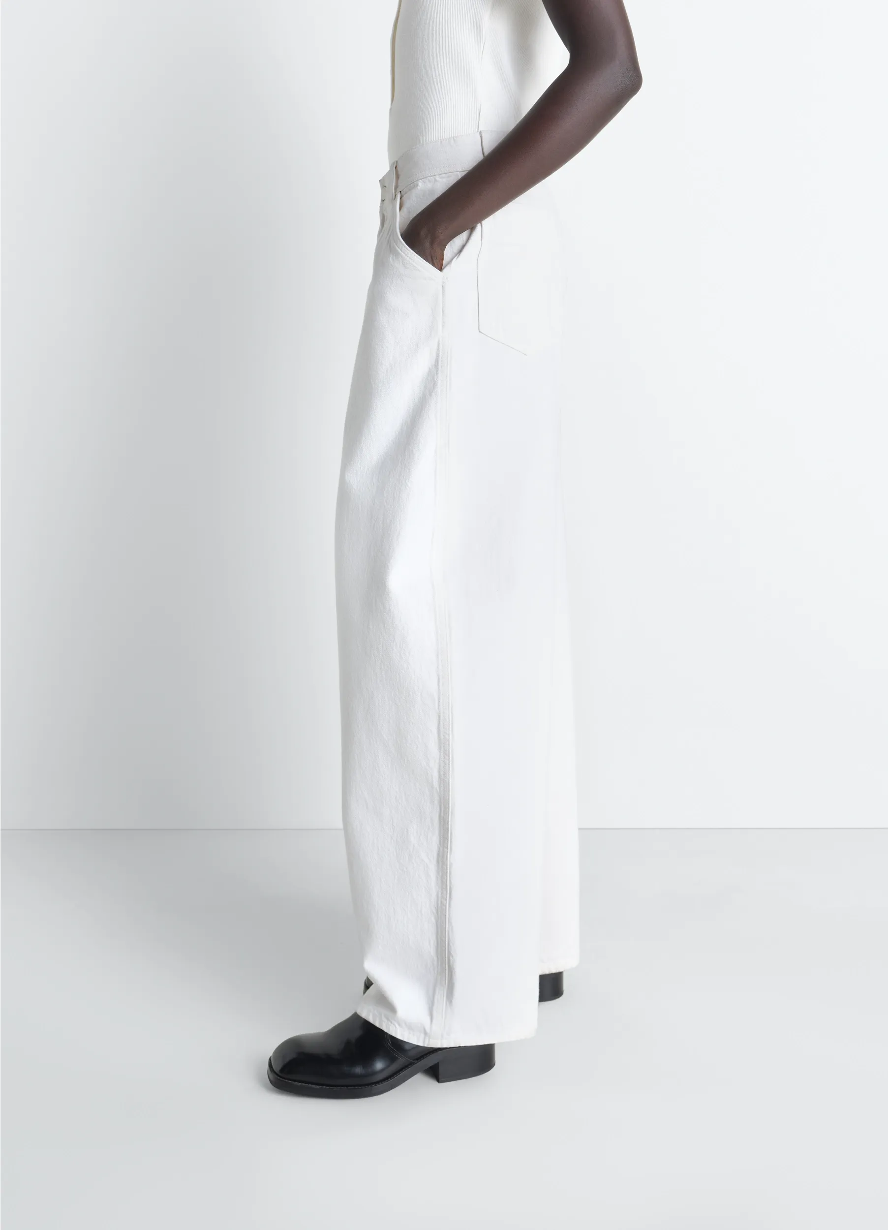 LARGE PANTS IN DENIM sold by Lemaire