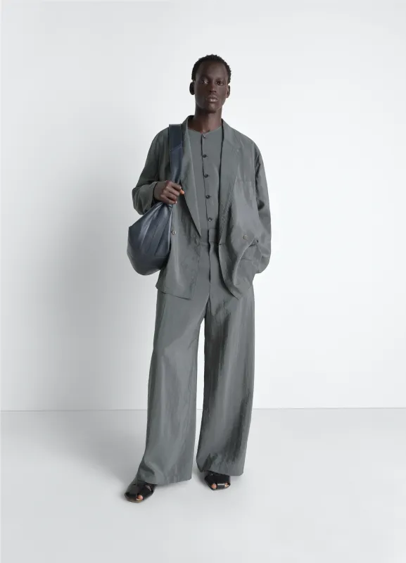 STRAIGHT TAILORED PANTS IN DRY SILK made by Lemaire
