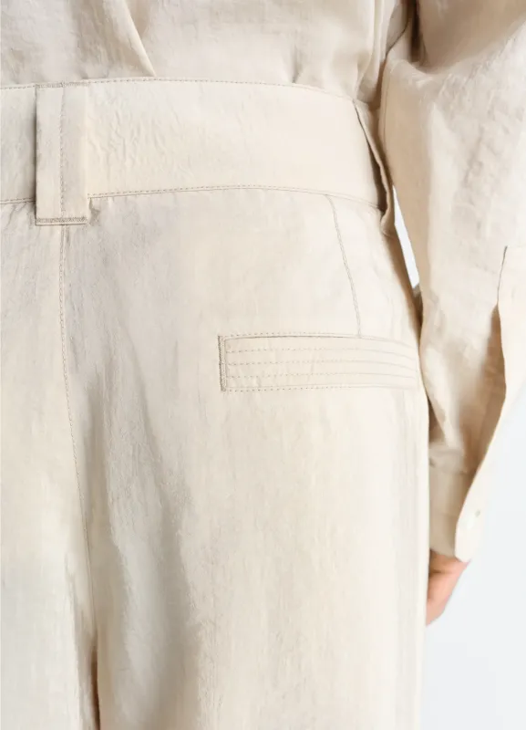 STRAIGHT TAILORED PANTS IN DRY SILK made by Lemaire