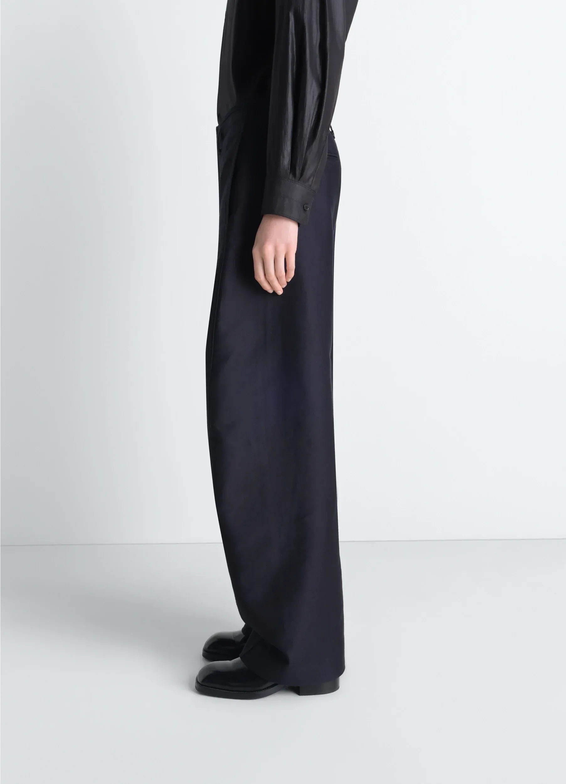 TWISTED CHINO PANTS IN COTTON SATIN sold by Lemaire product image thumbnail 3