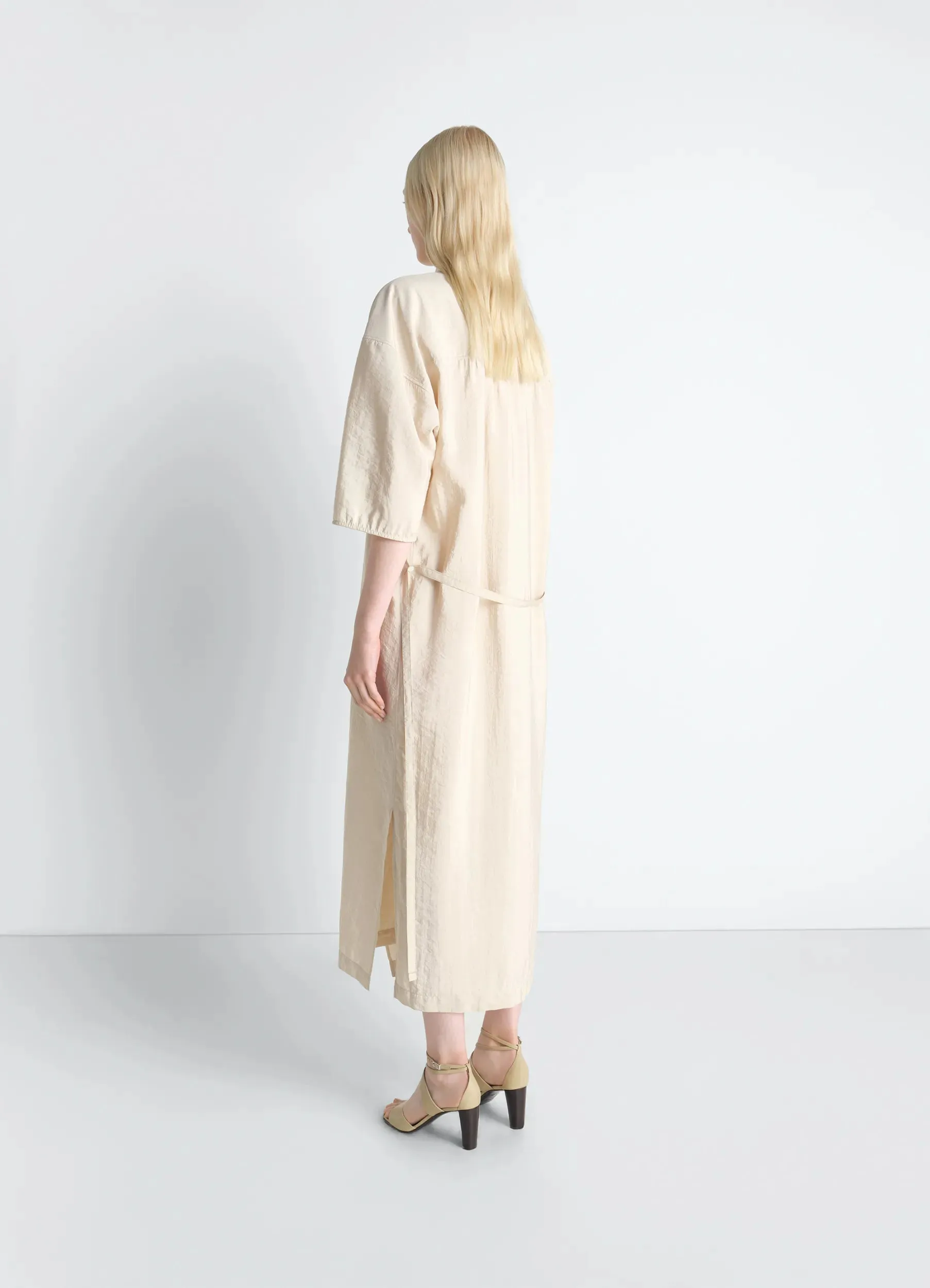 ASYMMETRICAL SHIRT DRESS IN DRY SILK sold by Lemaire product image thumbnail 2