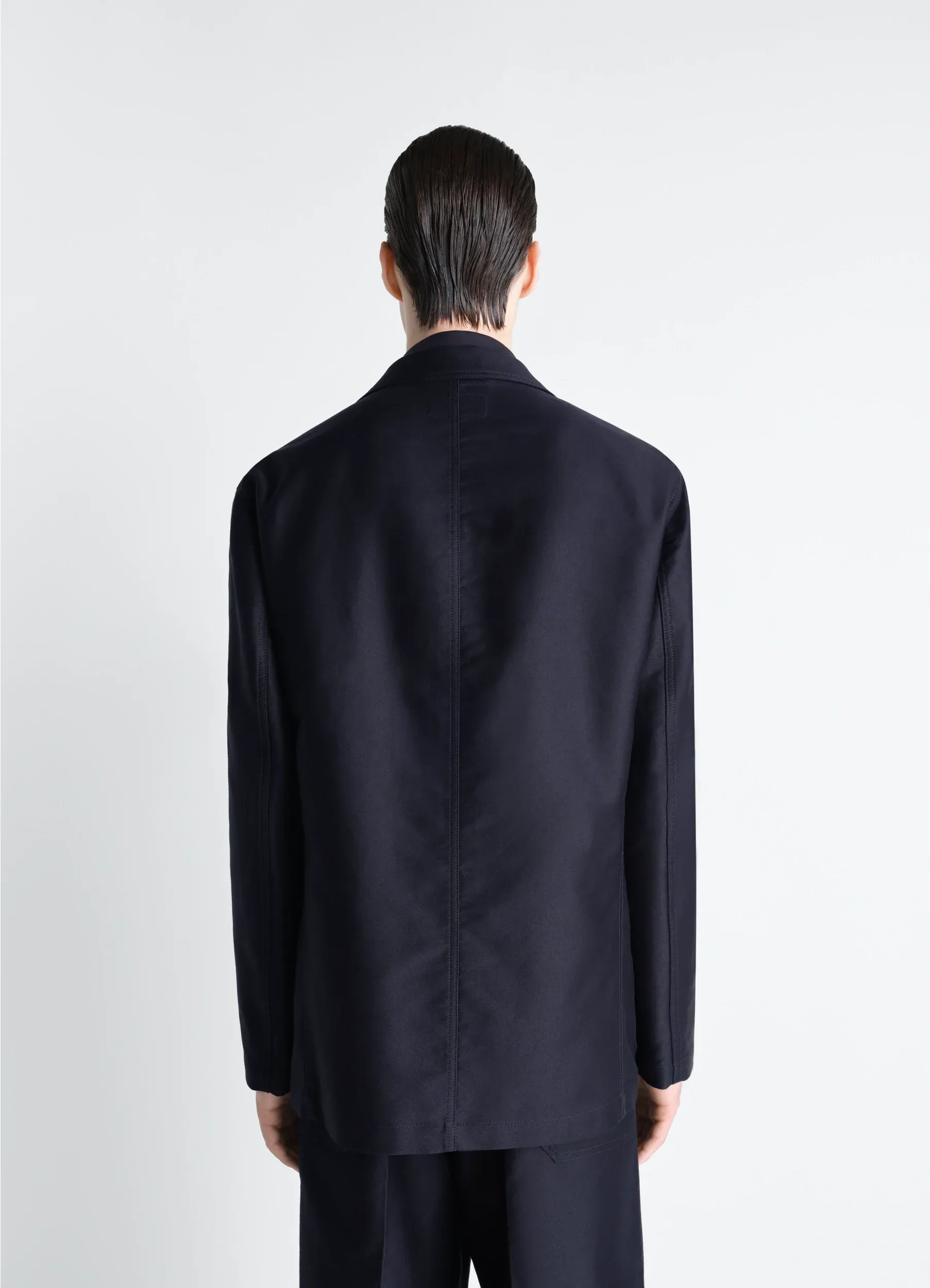 SINGLE BREASTED WORKWEAR JACKET IN COTTON SATIN sold by Lemaire product image thumbnail 3