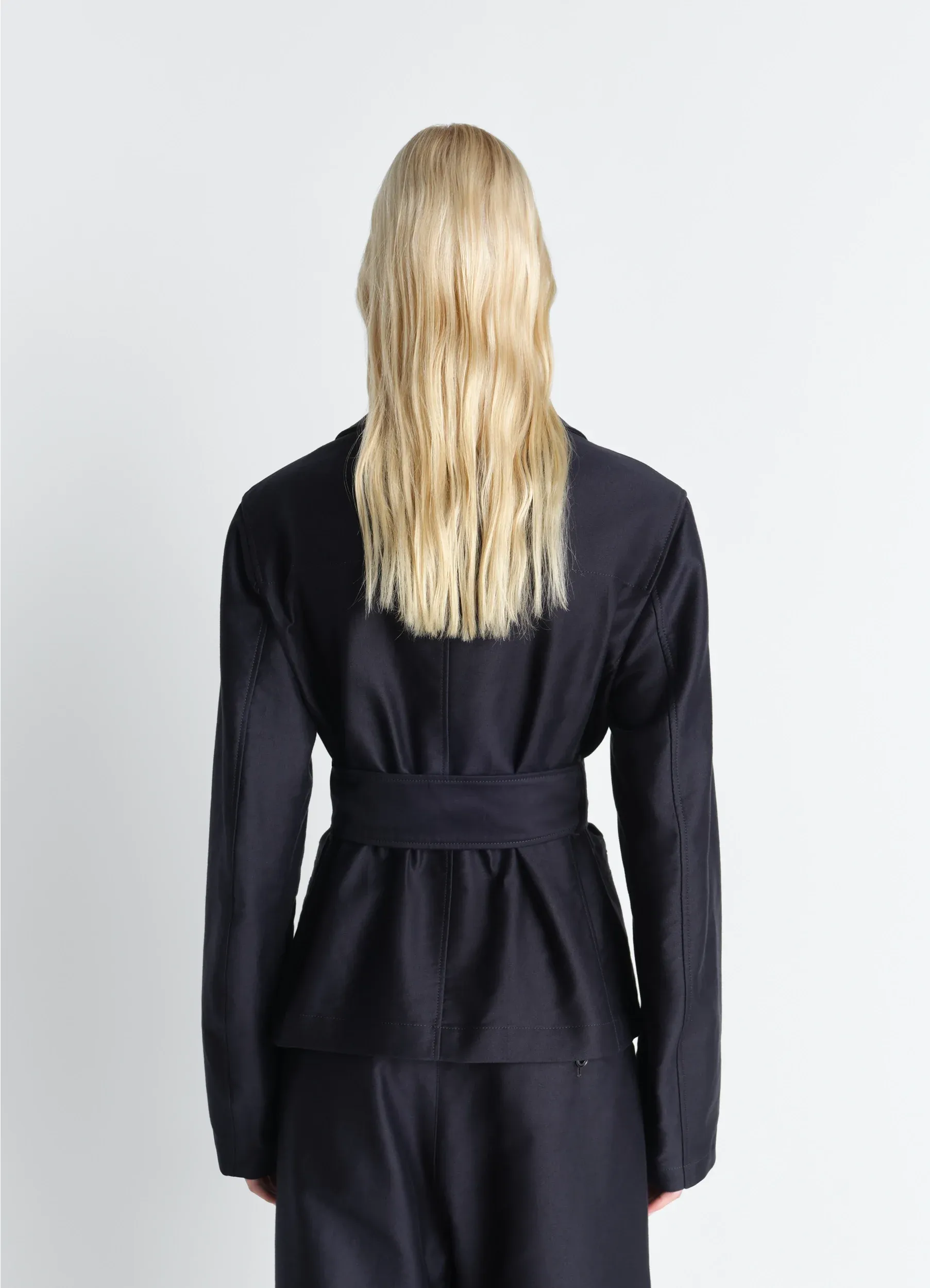 BELTED UTILITY JACKET IN COTTON SATIN sold by Lemaire product image thumbnail 4