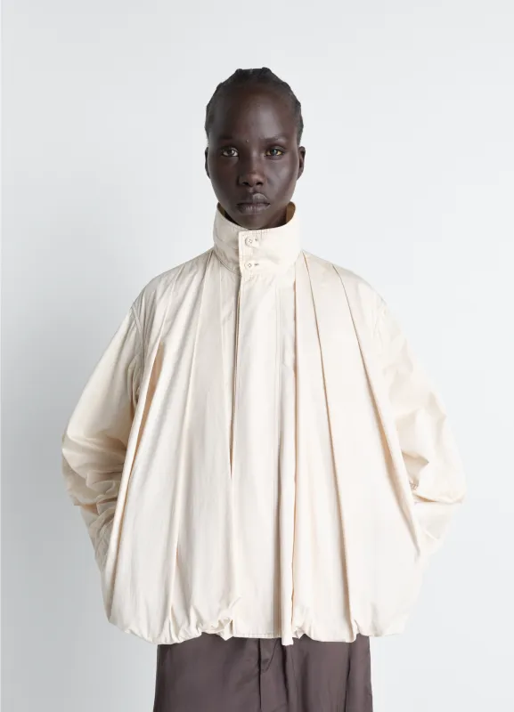 SOFT PLEATED BLOUSON IN COTTON SATIN made by Lemaire