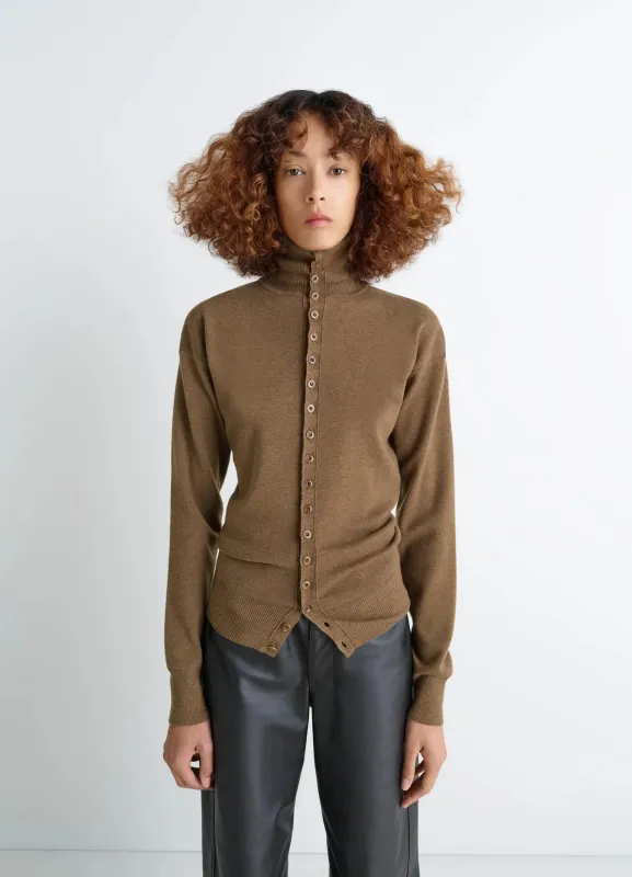 BUTTONED FITTED CARDIGAN sold by Lemaire