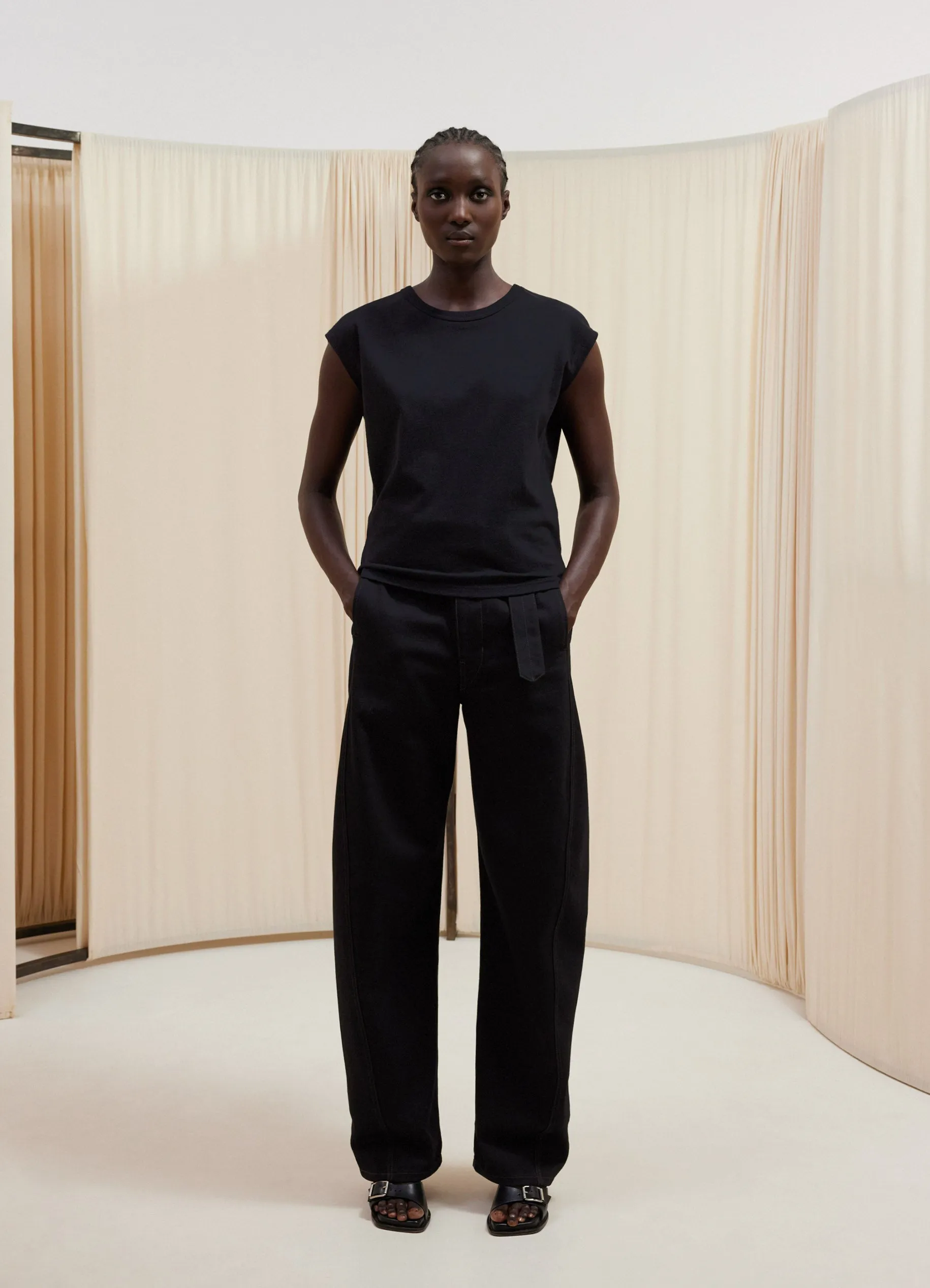 CAP SLEEVE T-SHIRT sold by Lemaire product image thumbnail 2