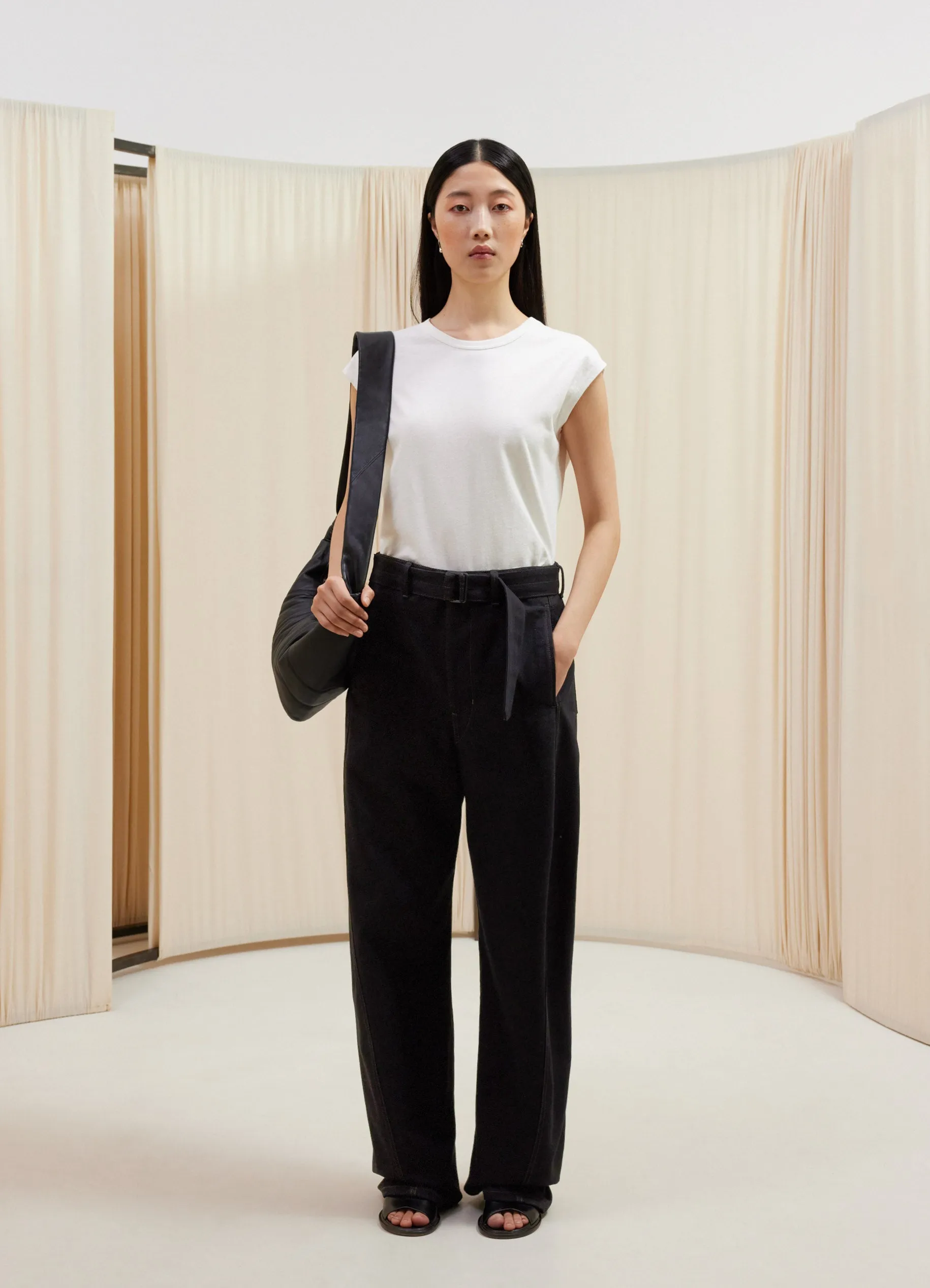 CAP SLEEVE T-SHIRT sold by Lemaire product image thumbnail 2