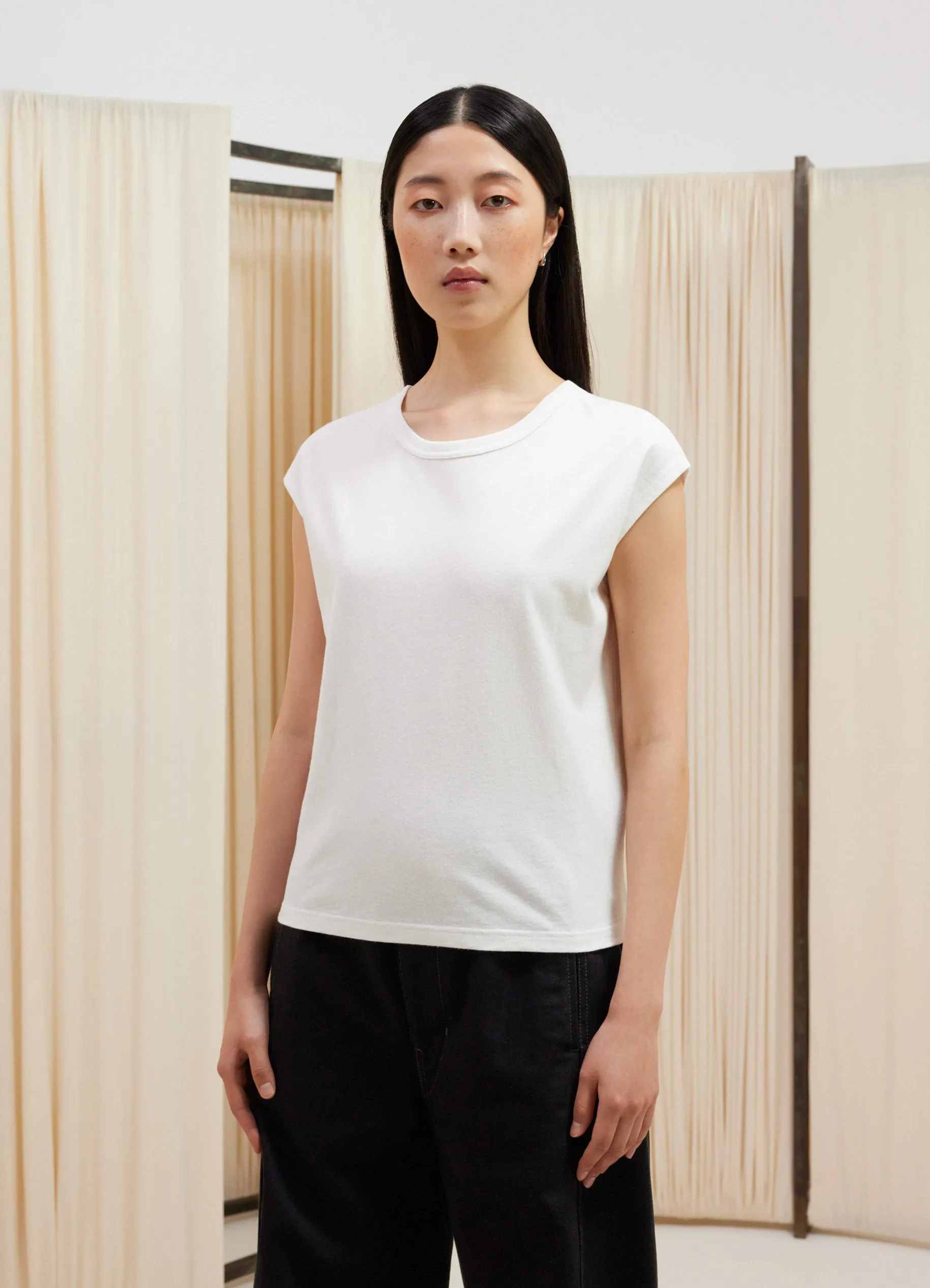 CAP SLEEVE T-SHIRT sold by Lemaire